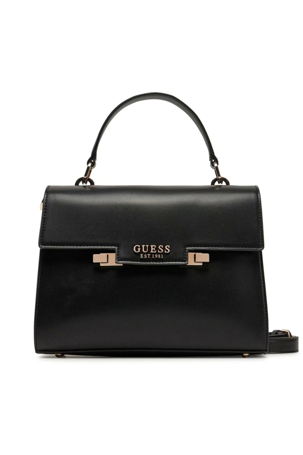 Guess Torebka Damska Eco Aldıth Top Handle Flap W Kolorze Czarnym Hwevg964120-bla Kobieta - One Size