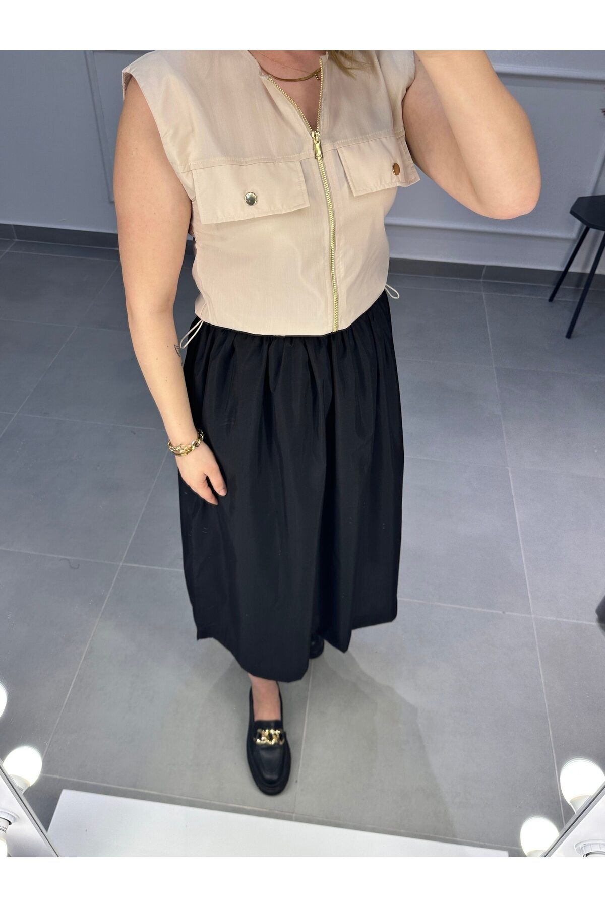 Butik Kadın Poplin Elbise Siyah
