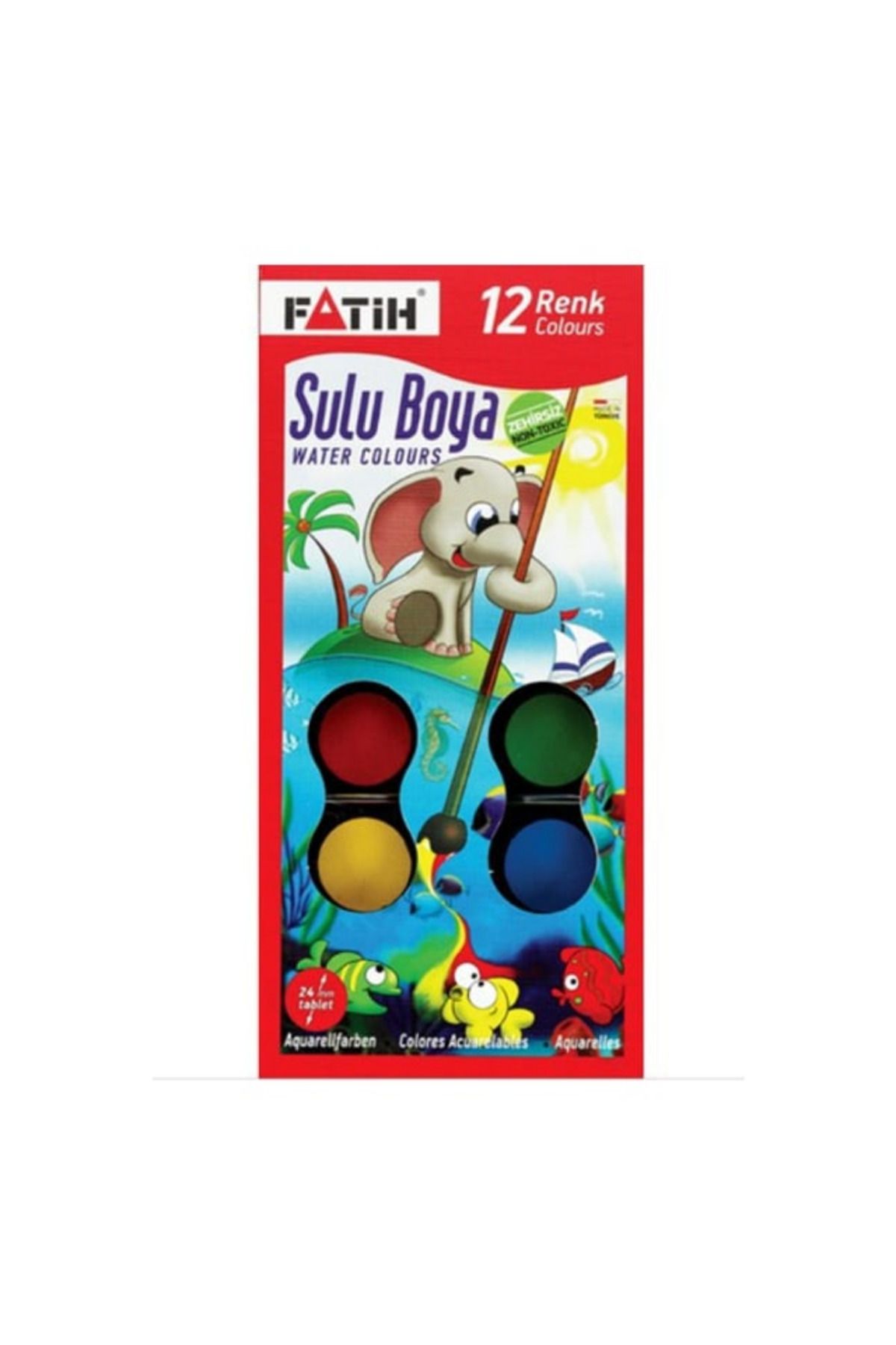 Fatih SULU BOYA 12 RENK PAKET JUMBO JS-12