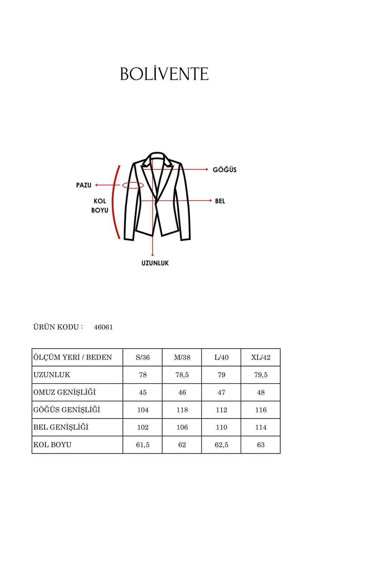 Bolivente-Black Shirt Detailed Regular Blazer Jacket 3