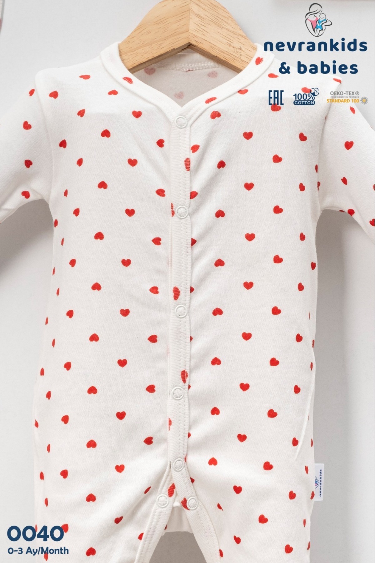 nevrankids Heart Pattern Nervür'lü Fransız Şapka Fistolu Önlüklü Tulum'lu Eldivenli H.çıkışı fotoğrafı 6 (önizleme)