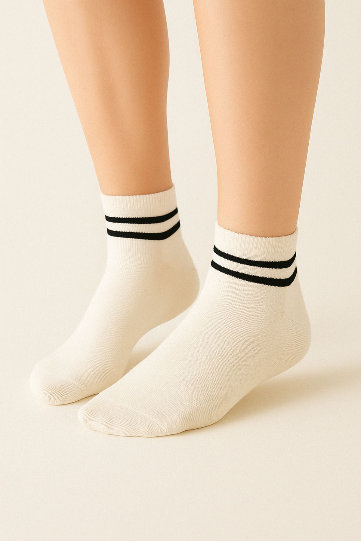 Ducks Socks Kadın Dikişsiz 6'lı Bambu Çemberli Patik Çorap
