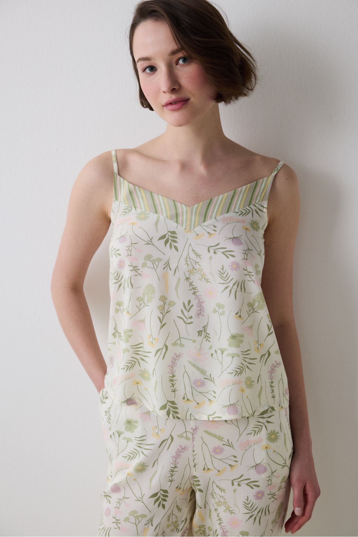 Penti Iris Floral Wielokolorowy Tank Top Kobieta - XS