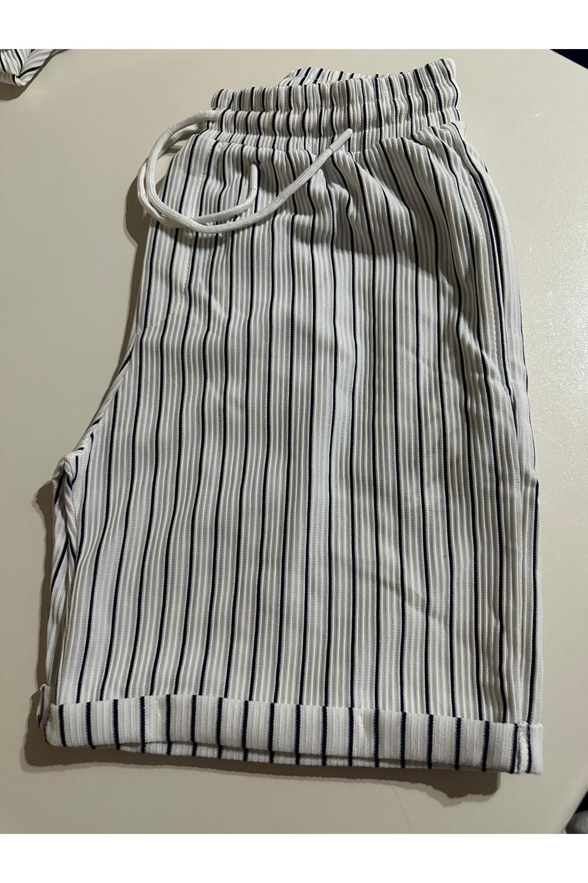 Moda Banuş Su Yolu Çizgili Erkek Pantolon