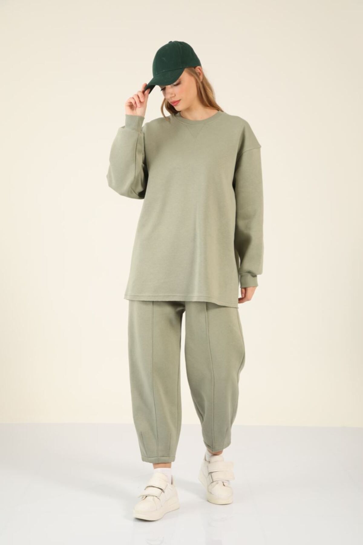 Suede Style 5376 - 2 İplik Penye Rahat Spor Kadın Takımı