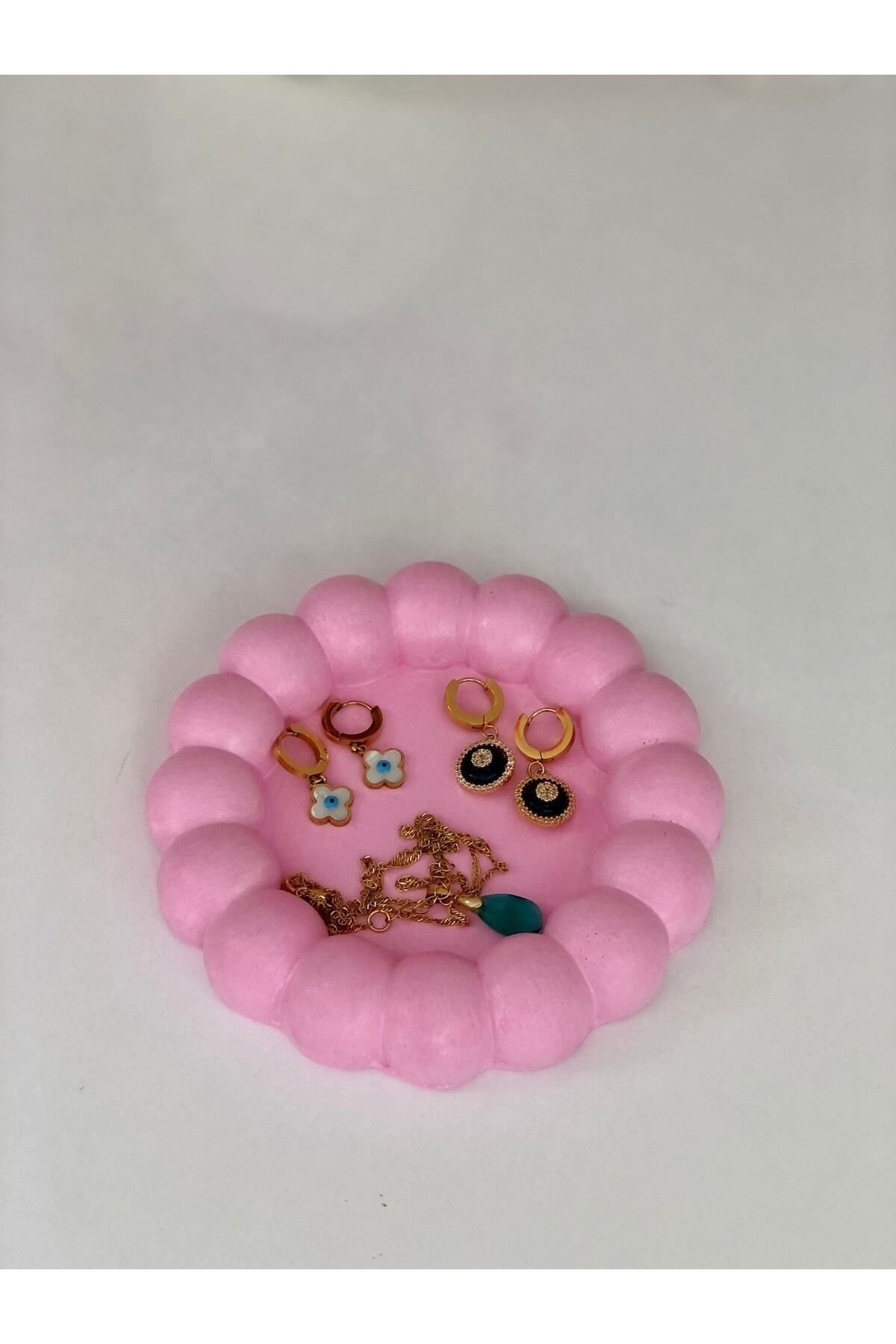 İkizlerin Dünyası Bubble Dekoratif Tabak, Takı Tabağı, Bardak Atlığı