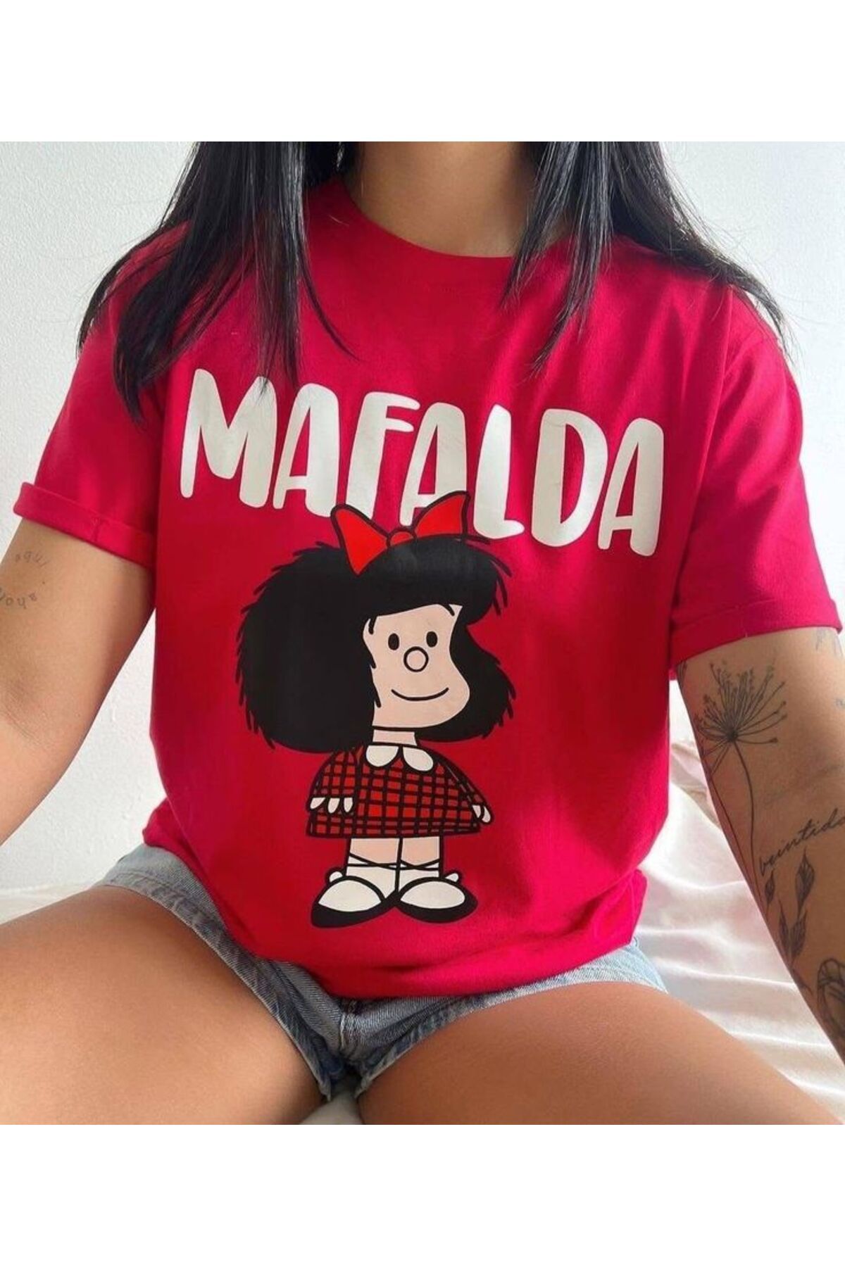 POPULUS Mafalda Kırmızı T-shirt