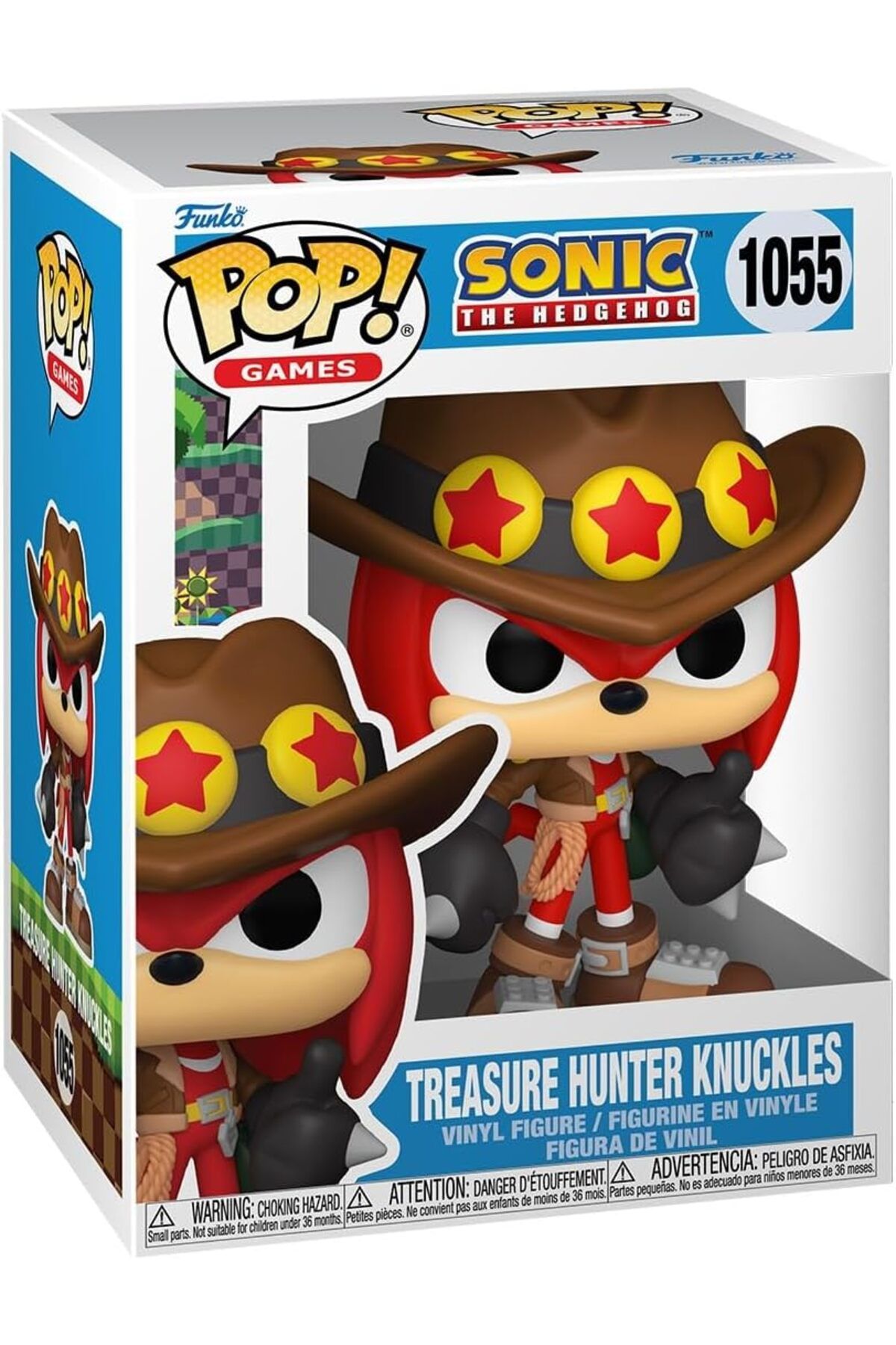 Funko POP! Sonic, Treasure Hunter Knuckles The Echidna Figürü, Resmi Vinil Koleksiyon Ürünü