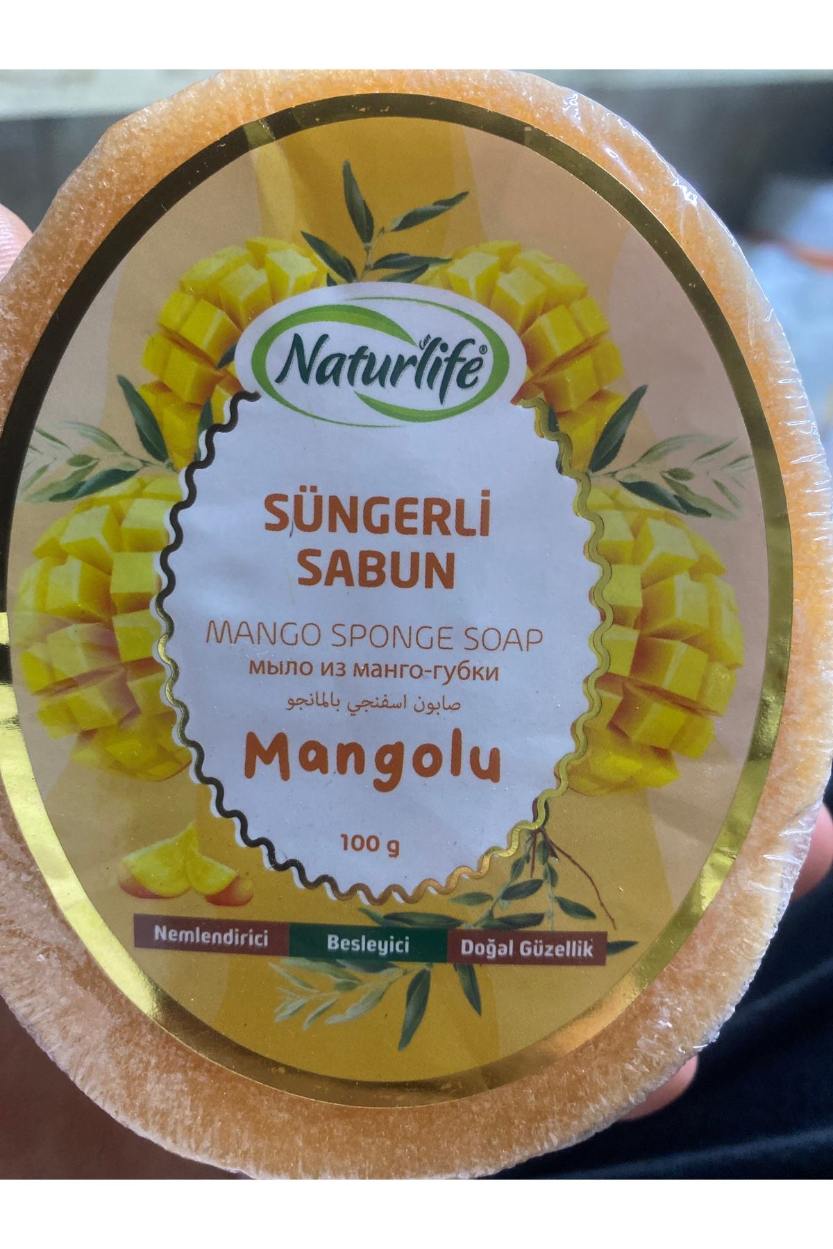 Naturlife Süngerli mangolu sabun 100gr