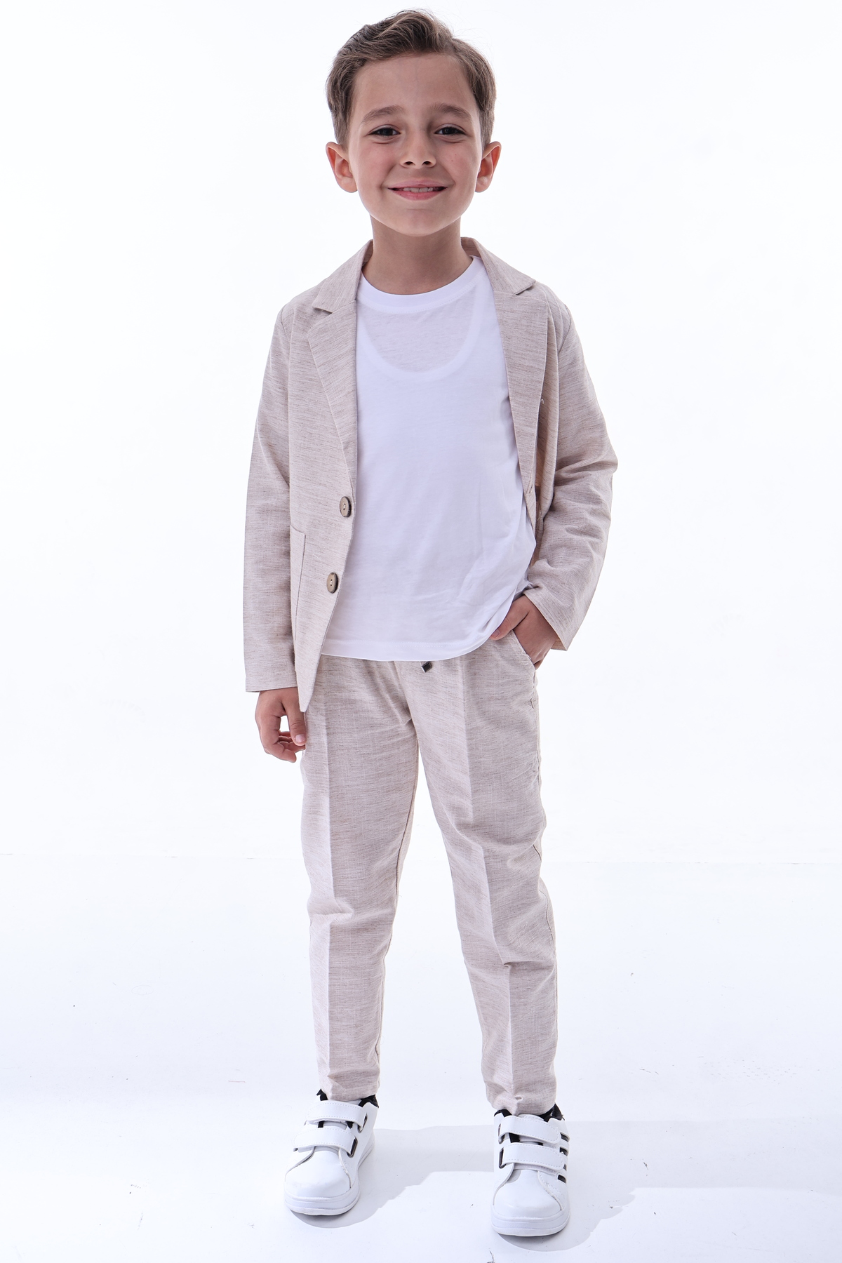 Tiril Tiril Boy's 3-Piece Linen (Organic) Suit