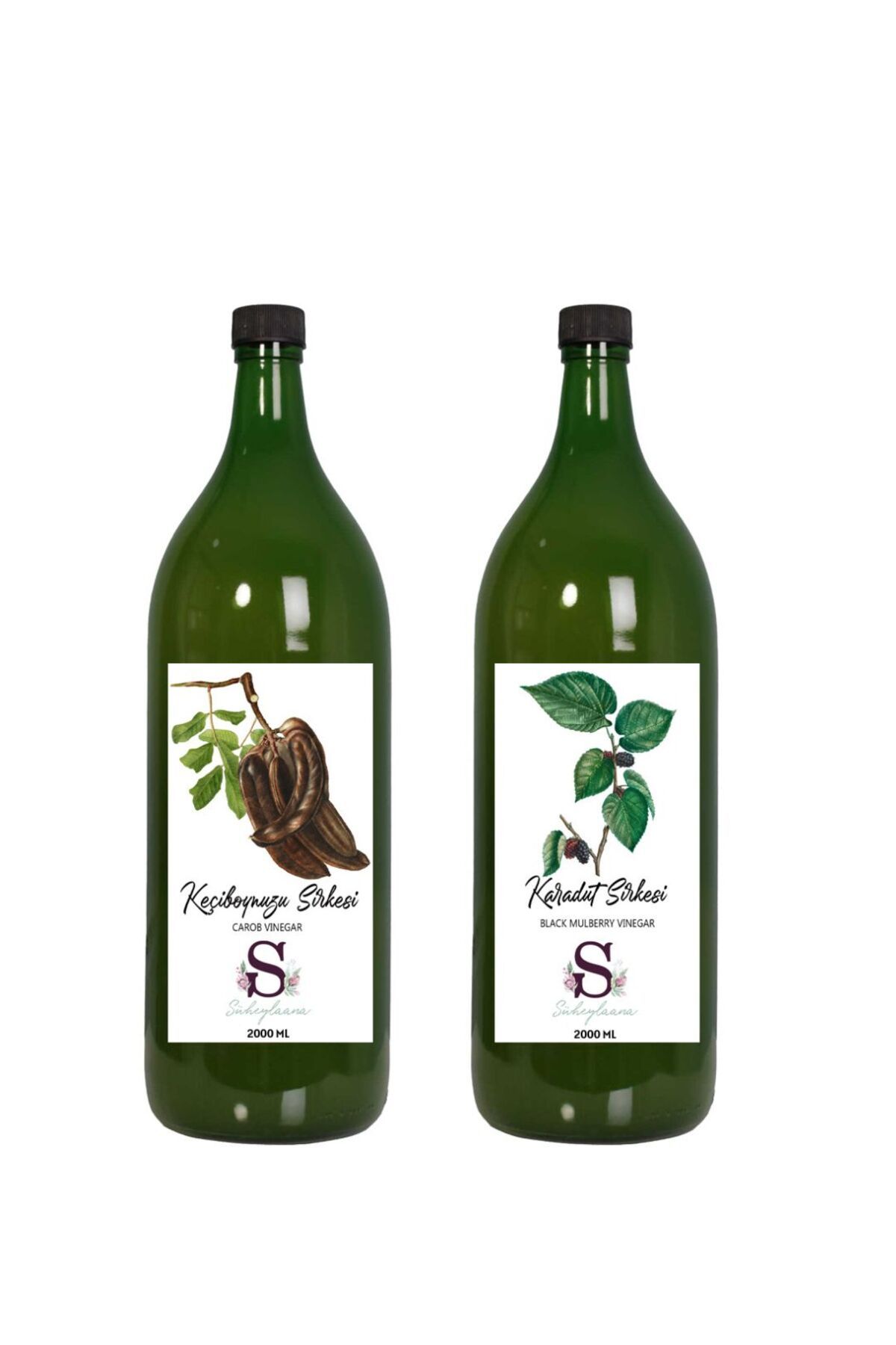 Süheylaana Doğal Keçiboynuzu Sirkesi 2000 Ml - Doğal Karadut Sirkesi 2000 Ml