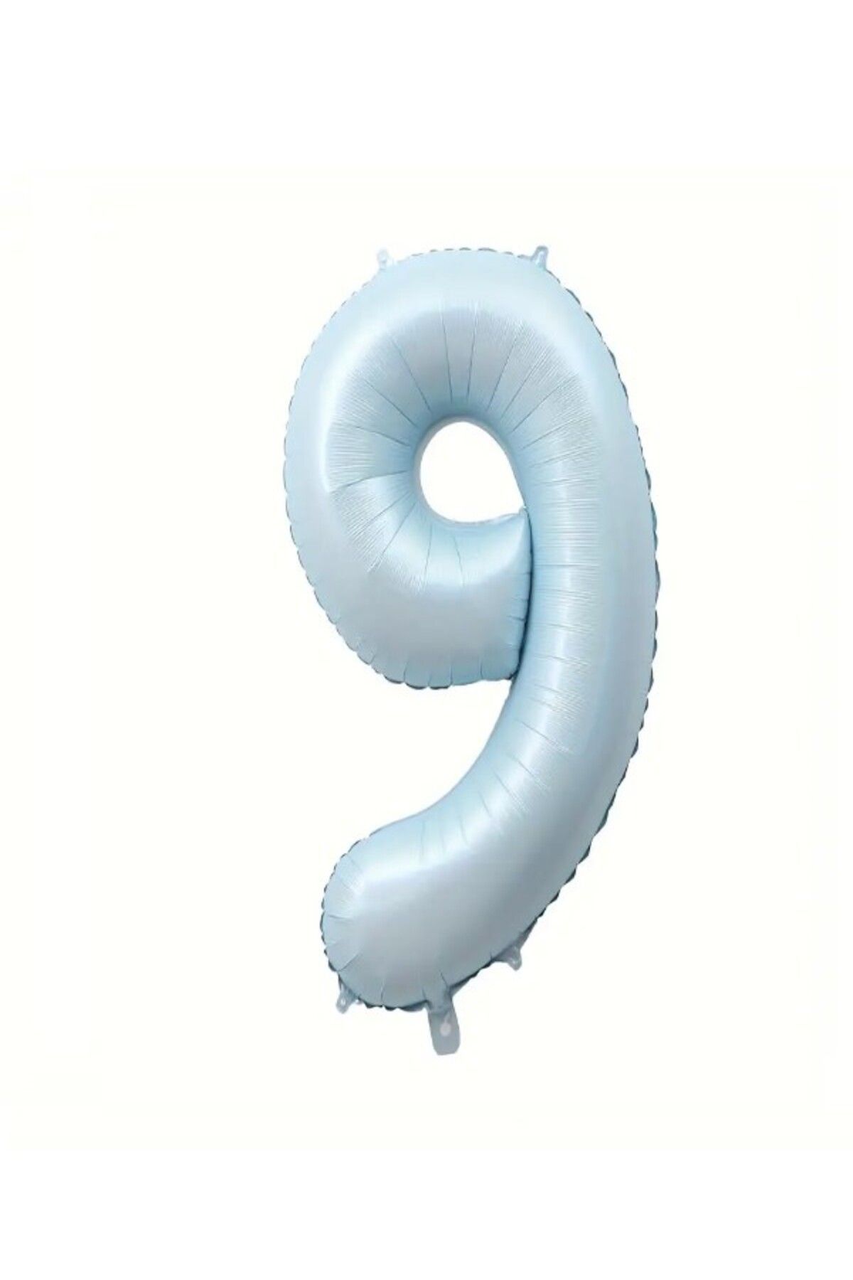 party mix Soft Mavi Rakam Folyo Balon 70 cm | Erkek Bebek & Doğum Günü Süsü | Pastel renk balon