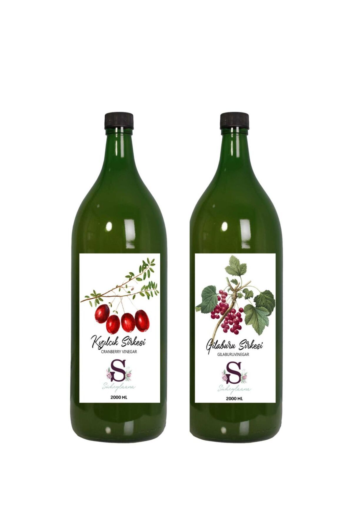 Süheylaana Doğal Kızılcık Sirkesi 2000 Ml - Doğal Gilaburu Sirkesi 2000 Ml