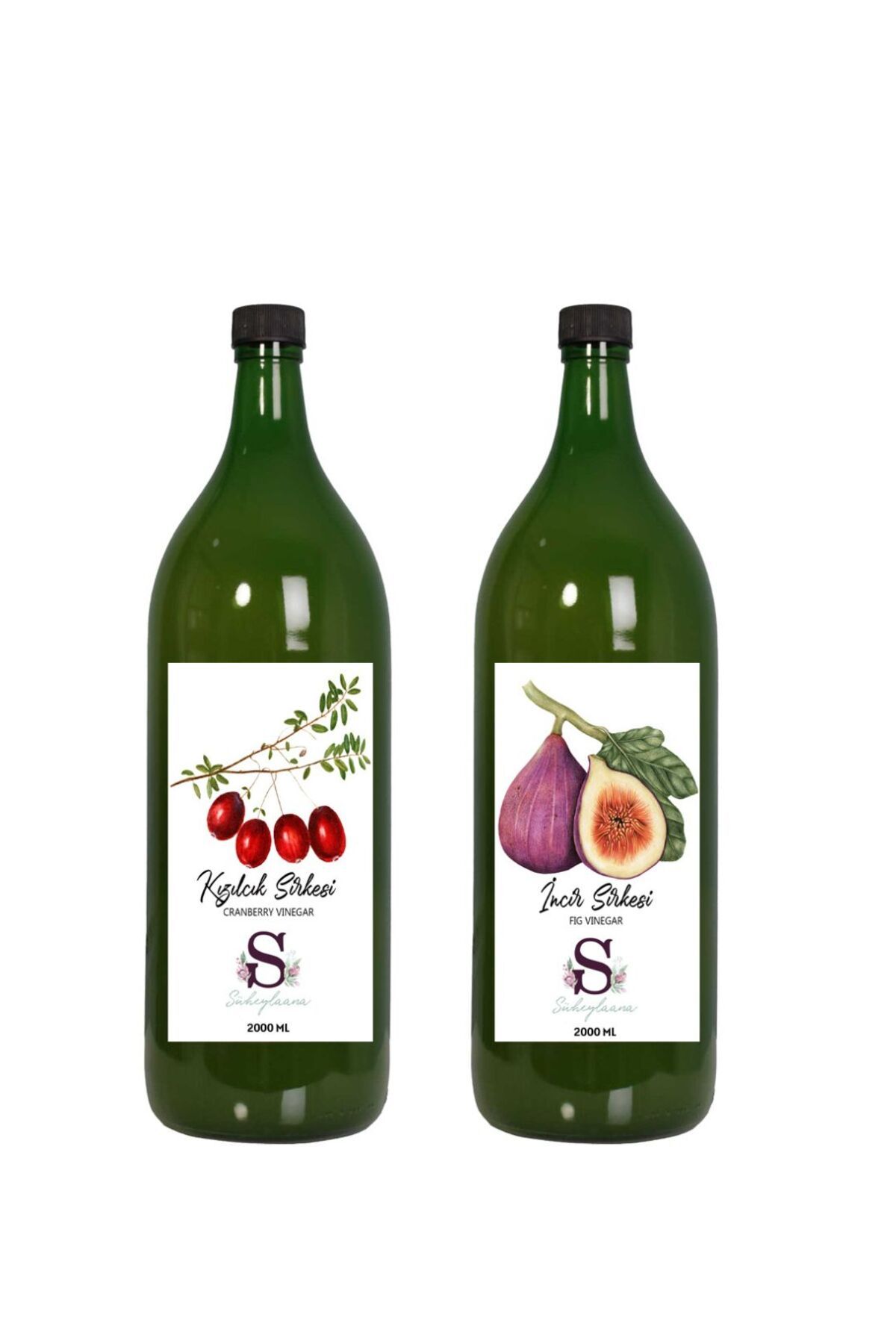 Süheylaana Doğal Kızılcık Sirkesi 2000 Ml - Doğal İncir Sirkesi 2000 Ml