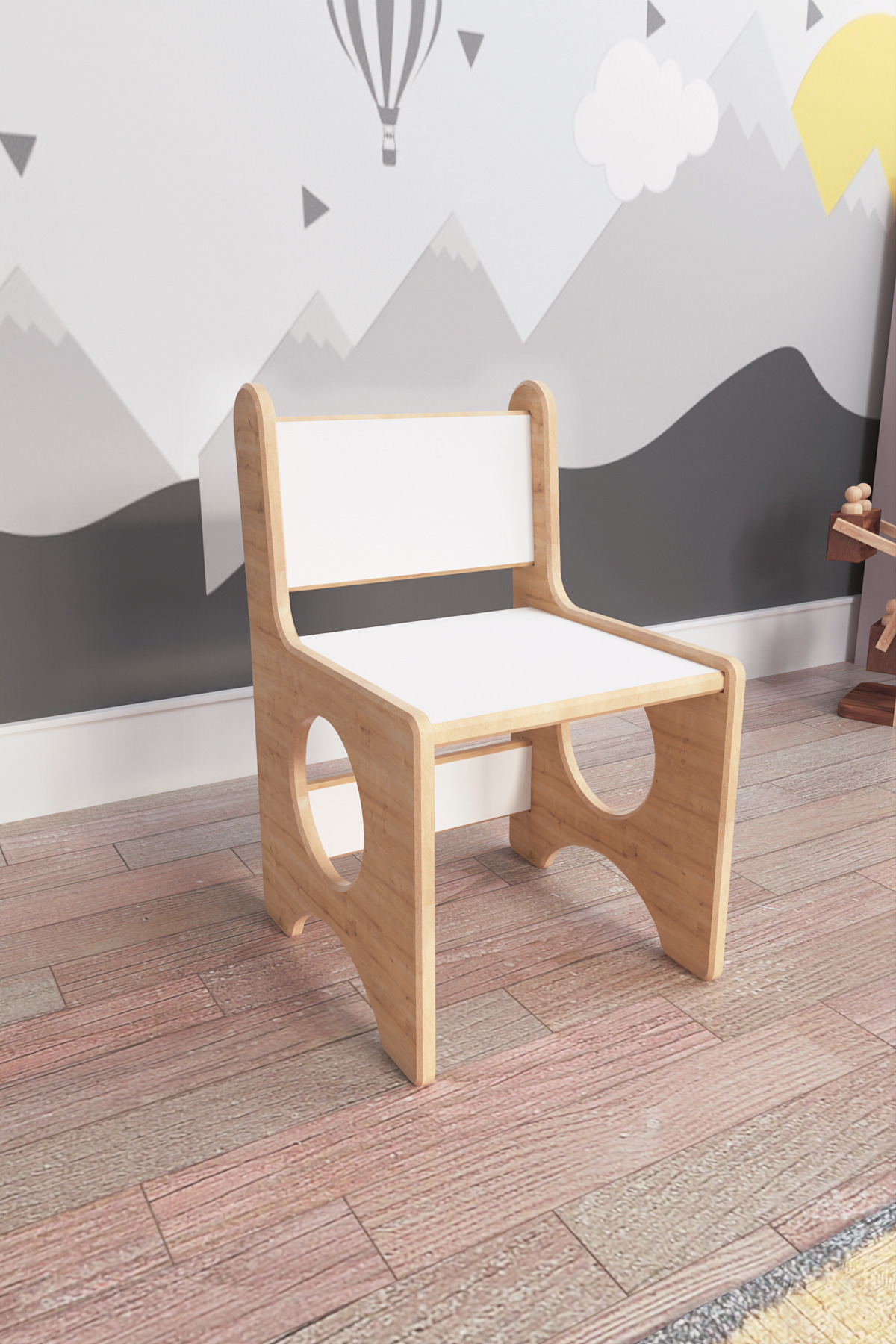 zeo wood design Montessori Çocuk Oyun & Aktivite & Çalışma Masa ve Sandalyesi fotoğrafı 3 (önizleme)