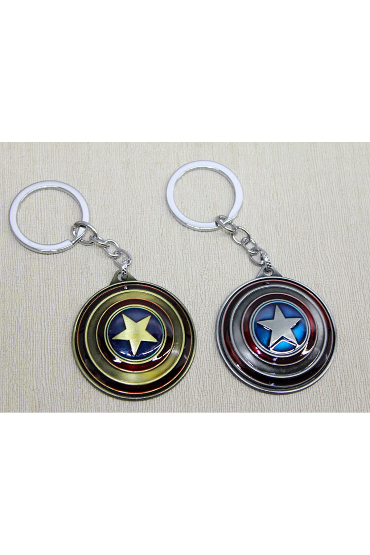 Shopyzone Metal Kaptan Amerika Anahtarlık