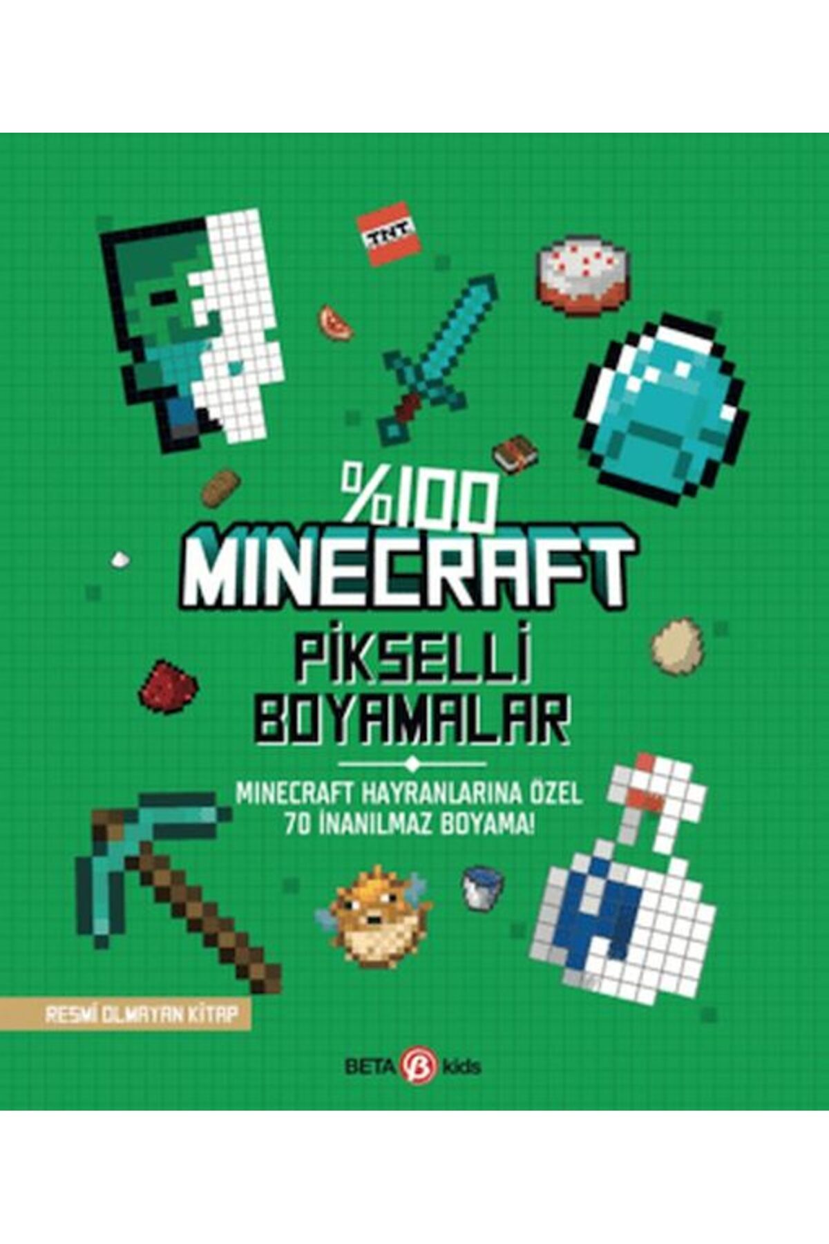 Destek Yayınları 100 Minecraft Pikselli Boyamalar