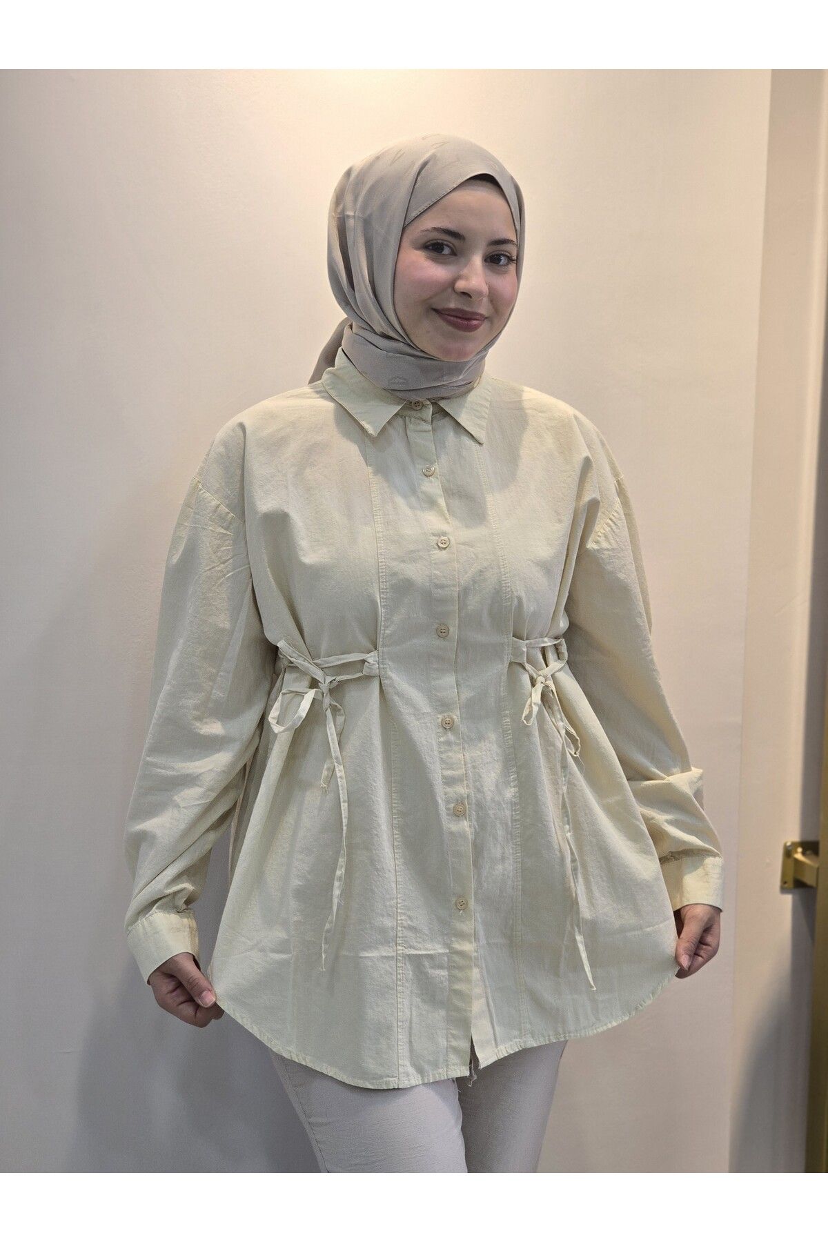 MODA Kadın keten gömlek