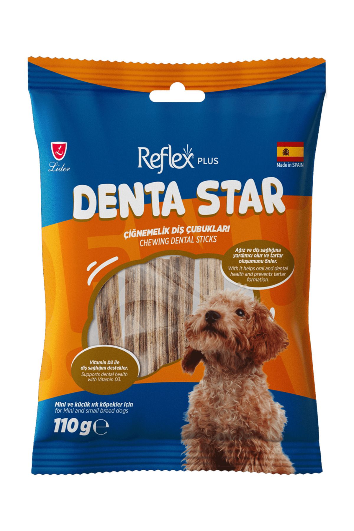 Reflex Dentastar Çiğneme Diş Çubukları Mini ve Küçük Irk Yetişkin Köpek Ödül Maması