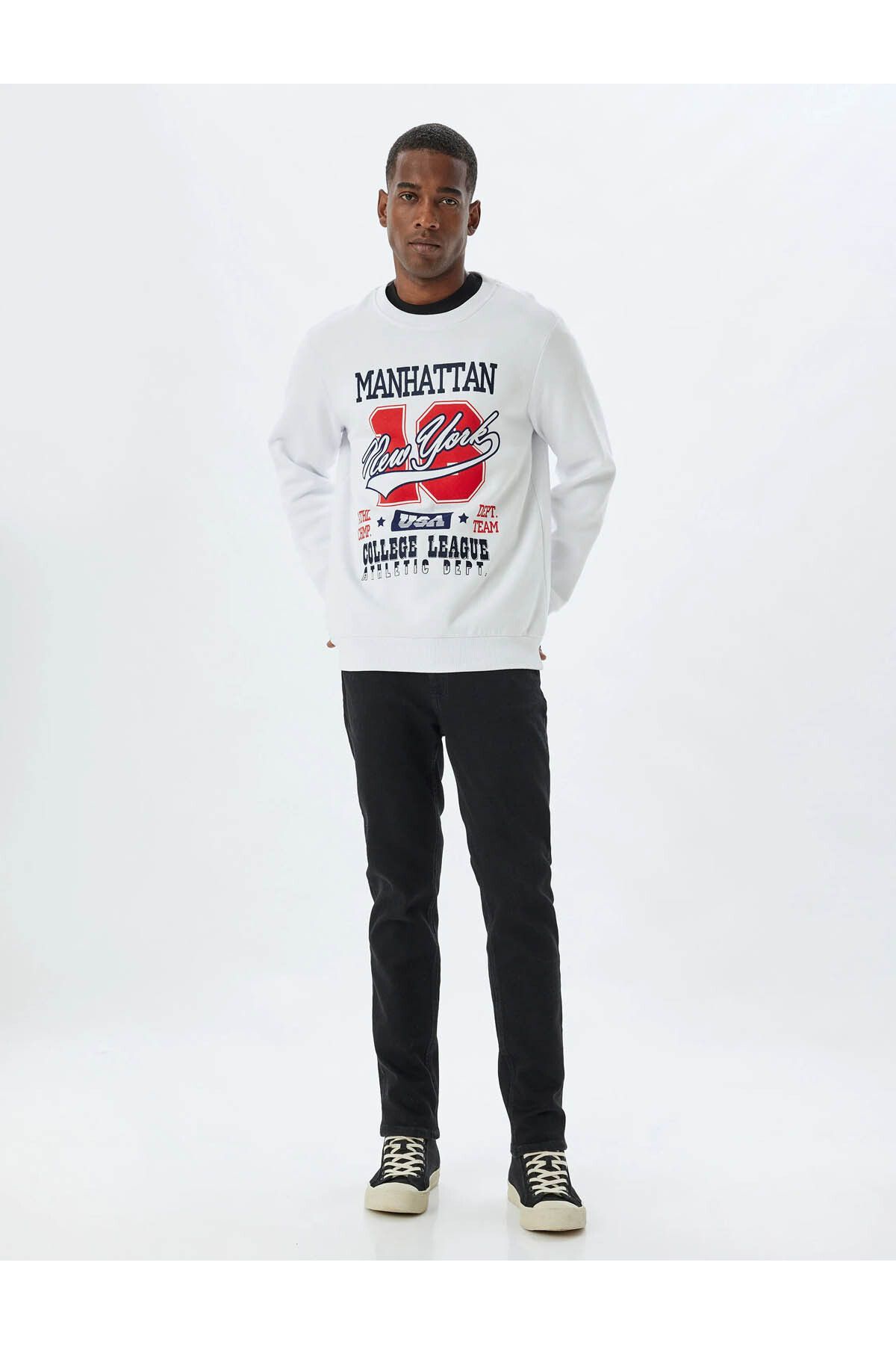 Koton Brad Slim Fit Jean Siyah Erkek Jean Pantolon 6wam40065nd