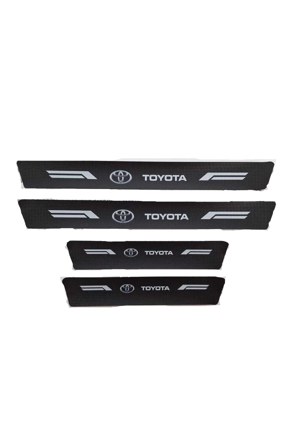61 AVM TOYOTA COROLLA UYUMLU KARBON KAPI EŞİĞİ KORUMA SUNİ DERİ 4'LÜ SET