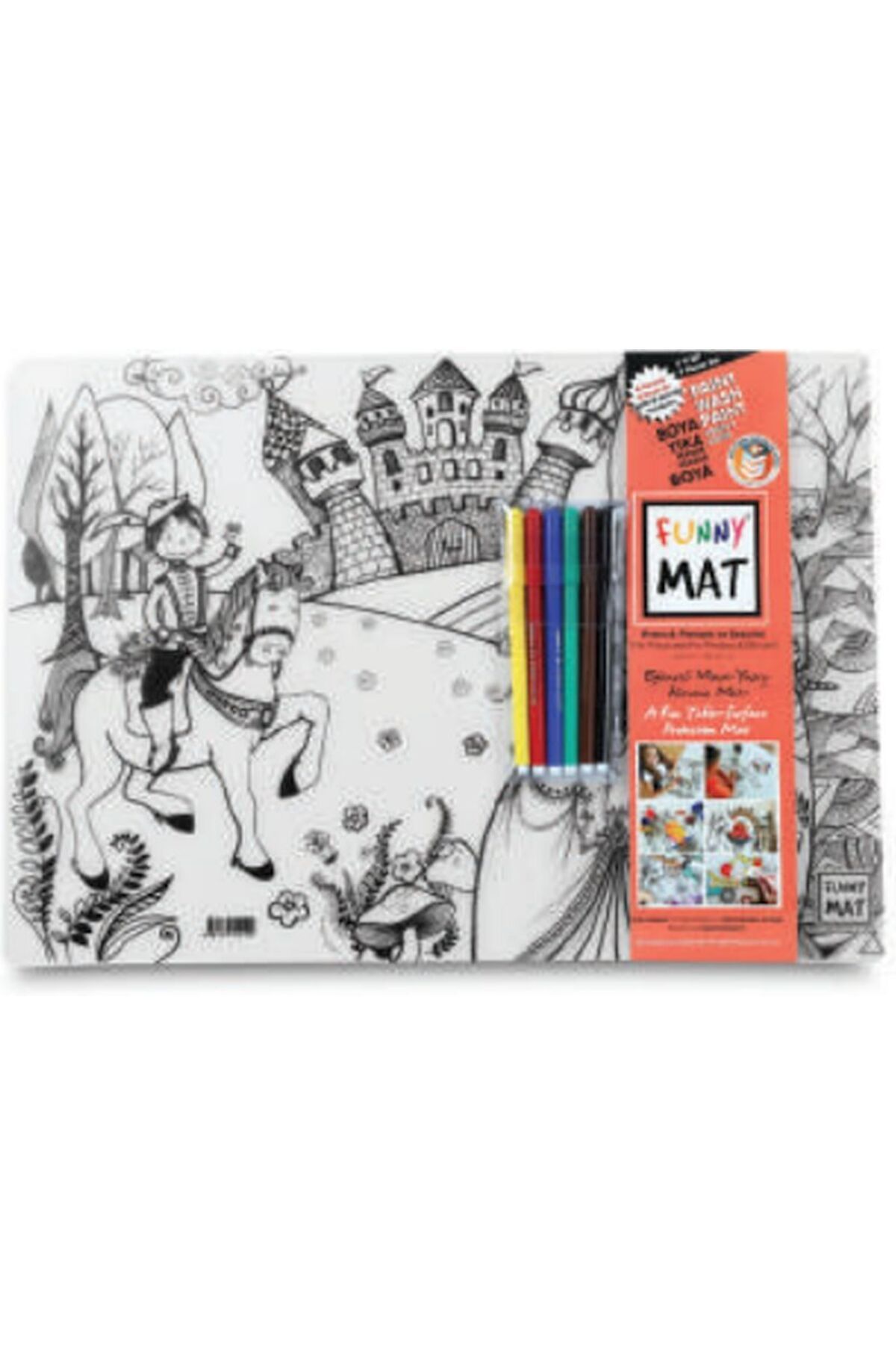 Destek Yayınları Funny Mat Prens amp Prenses Ve Dansçılar 6Lı Kalem Hediyeli 30 x 40 cm