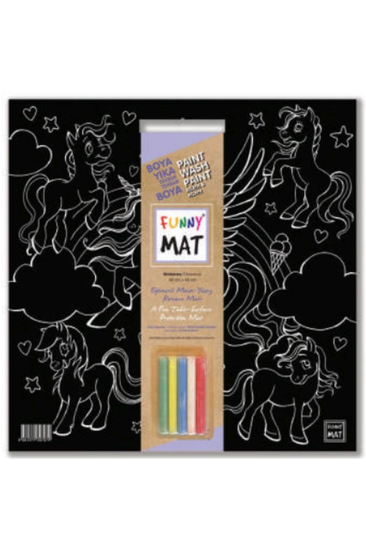 Destek Yayınları Funny Mat Unıcorn 40x40cm