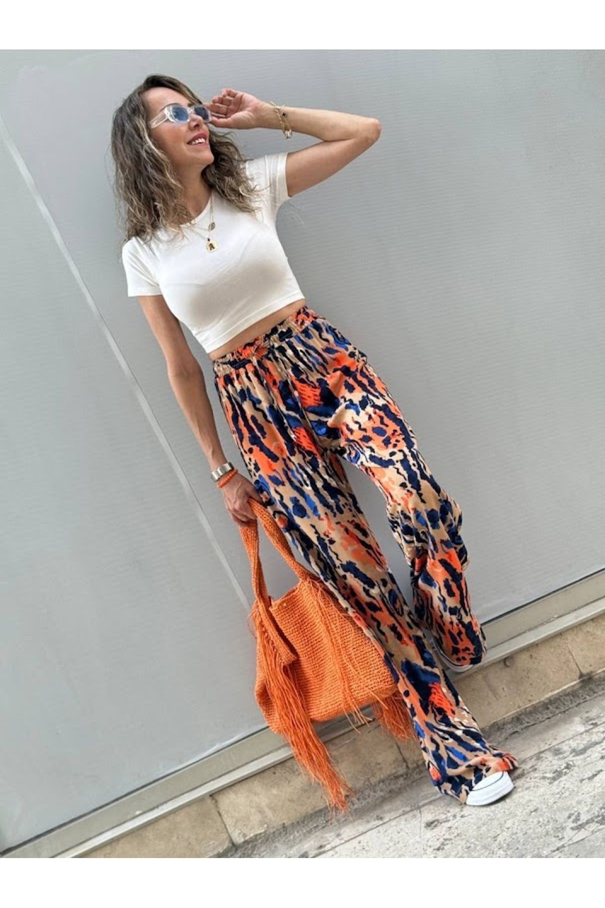 Leila DESENLİ PALAZZO PANTOLON