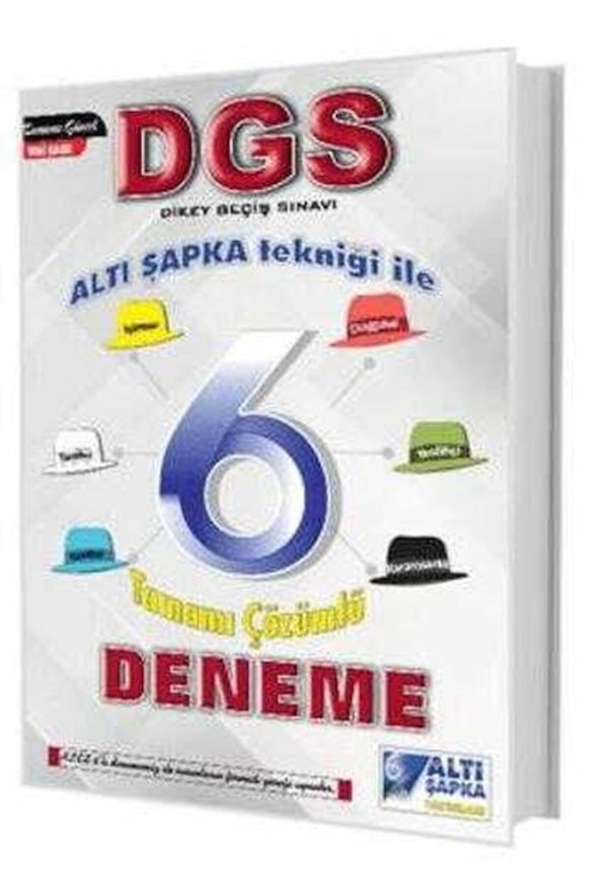 Destek Yayınları Altı Şapka Yayınları DGS Altı Şapka 6 Çözümlü Deneme