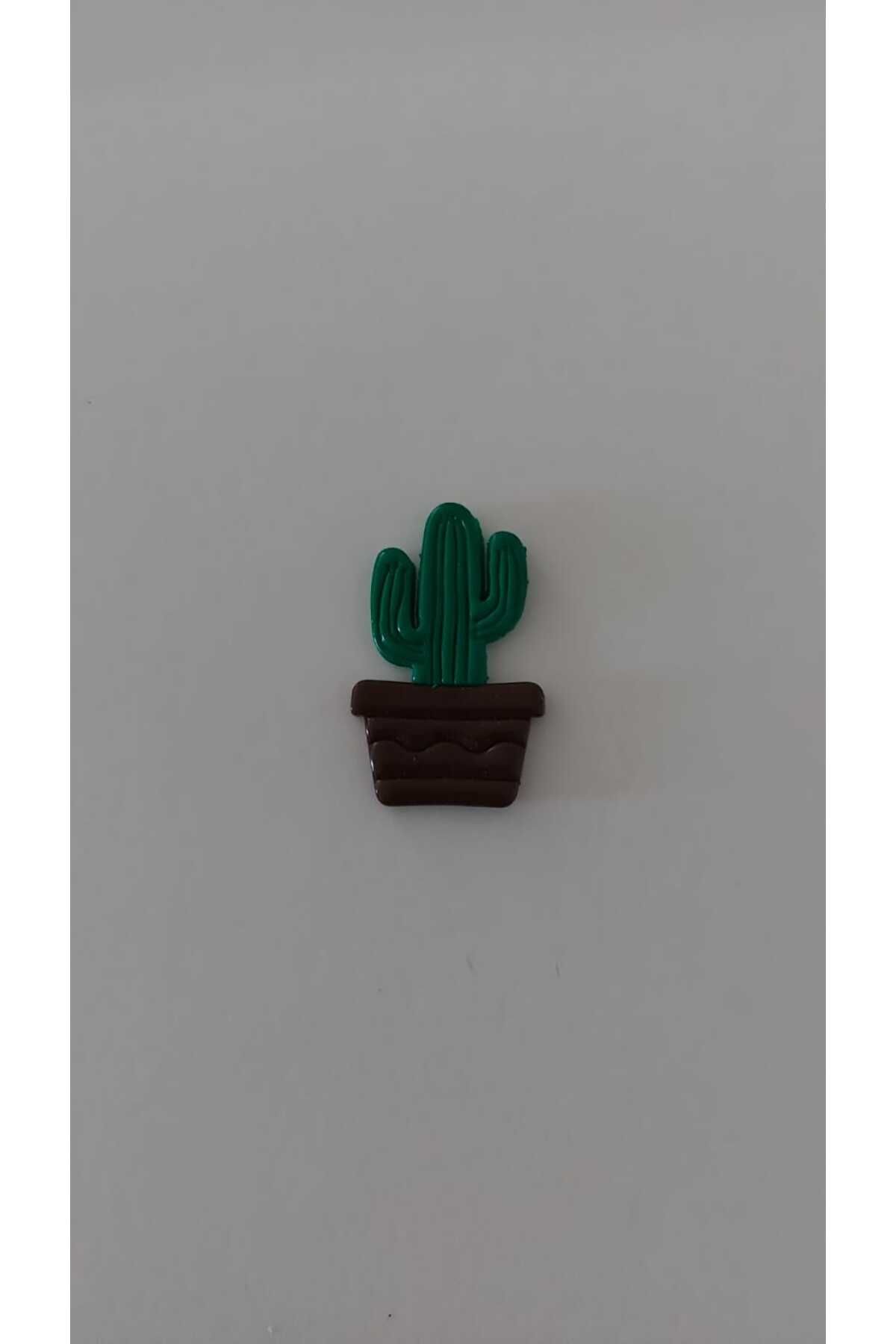 GiftlandCollection GiftLand El Yapımı Polimer Kil Kaktüs Magnet