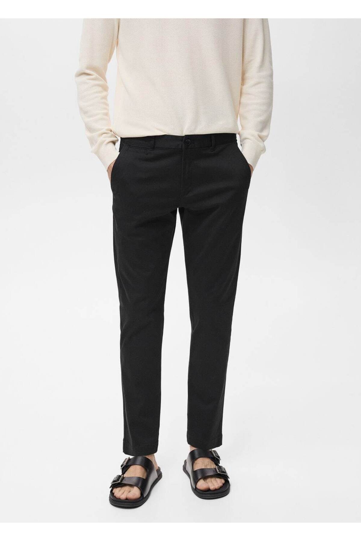Prato Chino tapered cropped pantolon