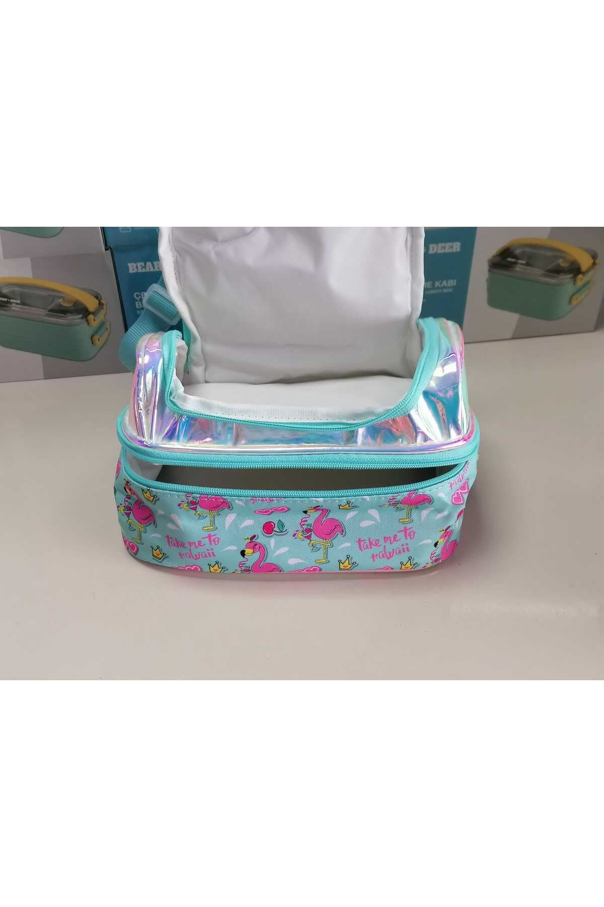 KAUKKO KidsLove Beslenme Çantası THERMO 2 katlı pelikan