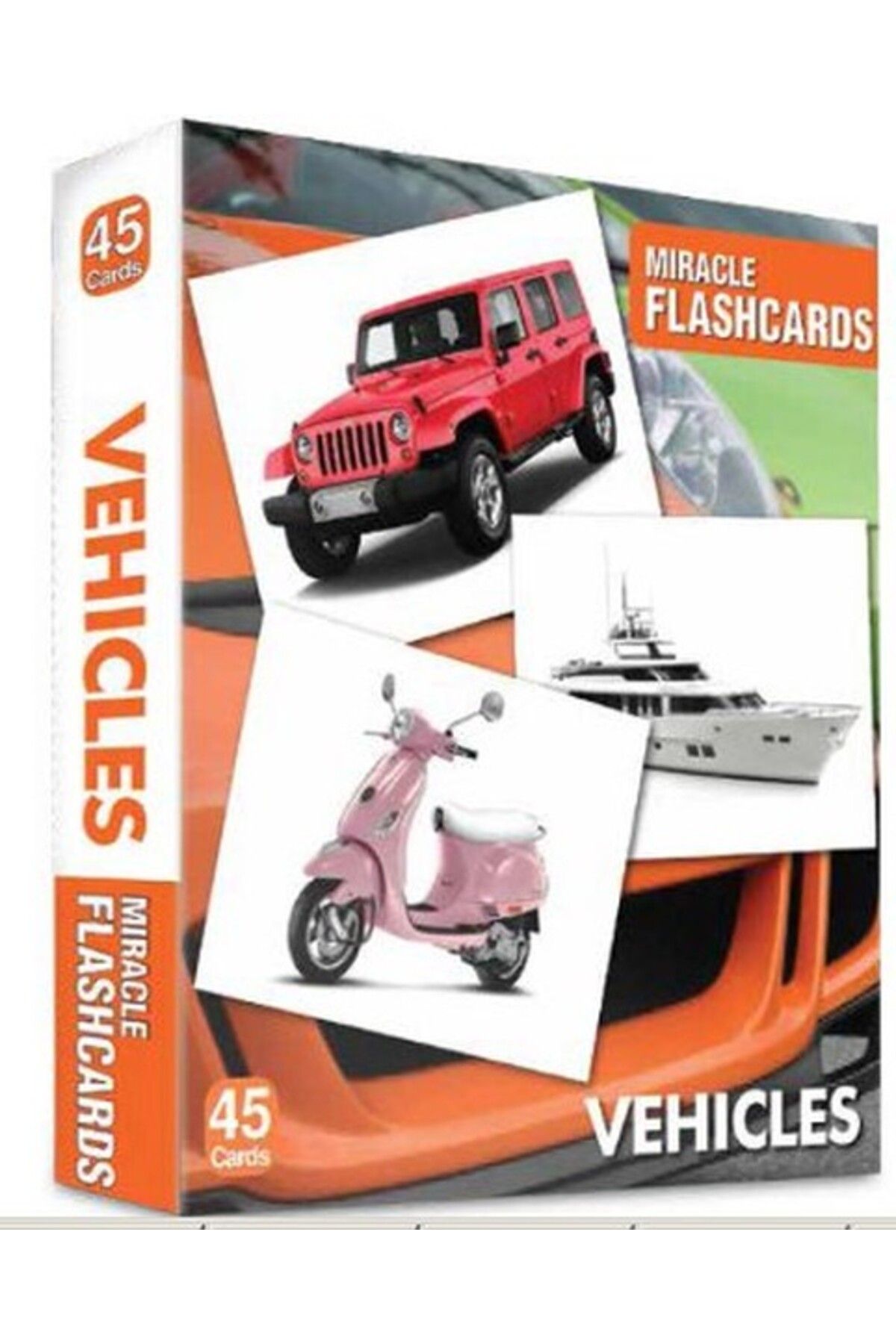 Destek Yayınları Vehicles Miracle Flashcards 45 Cards