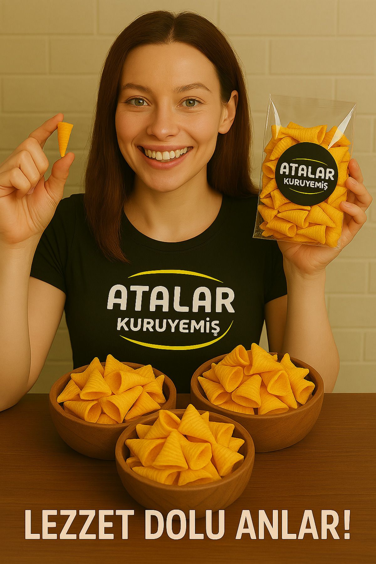 Atalar Kuruyemiş Ile Her Lokma Bir Şölen: Huni Bugle Cips 720gr
