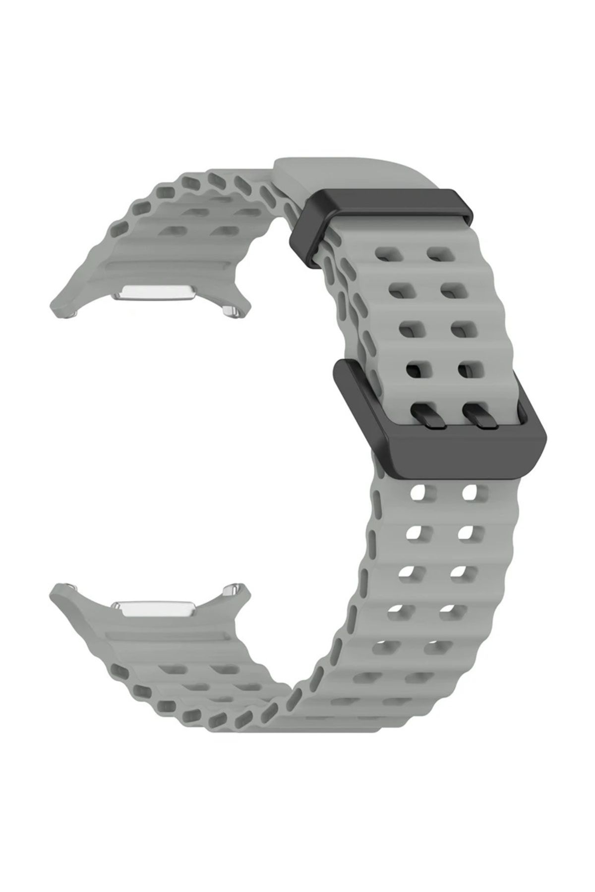 Dmay Samsung Galaxy Watch Ultra (47MM) Uyumlu Delikli Tokalı Silikon Kordon