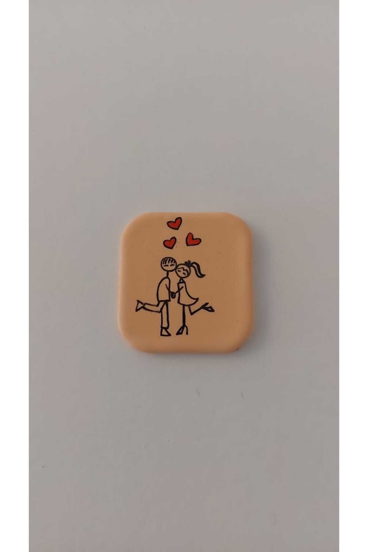 GiftlandCollection GiftLand El Yapımı Polimer Kil Sevgili Magnet