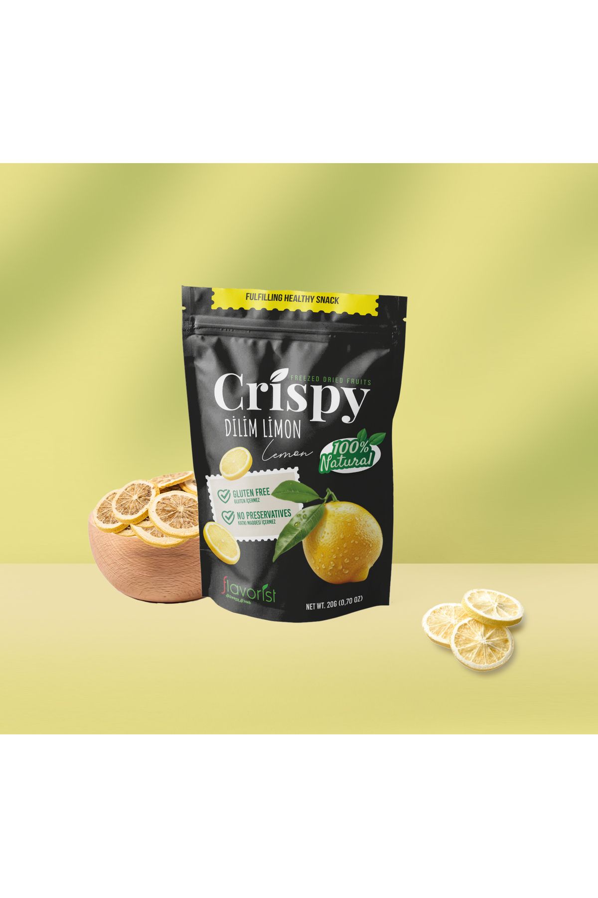 FLAVORİST Freeze Dried Dilim Limon 20g