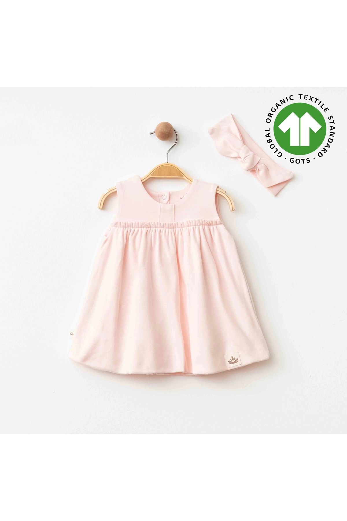 Scout Baby Luna Organik Penye Bebek Elbisesi Pembe