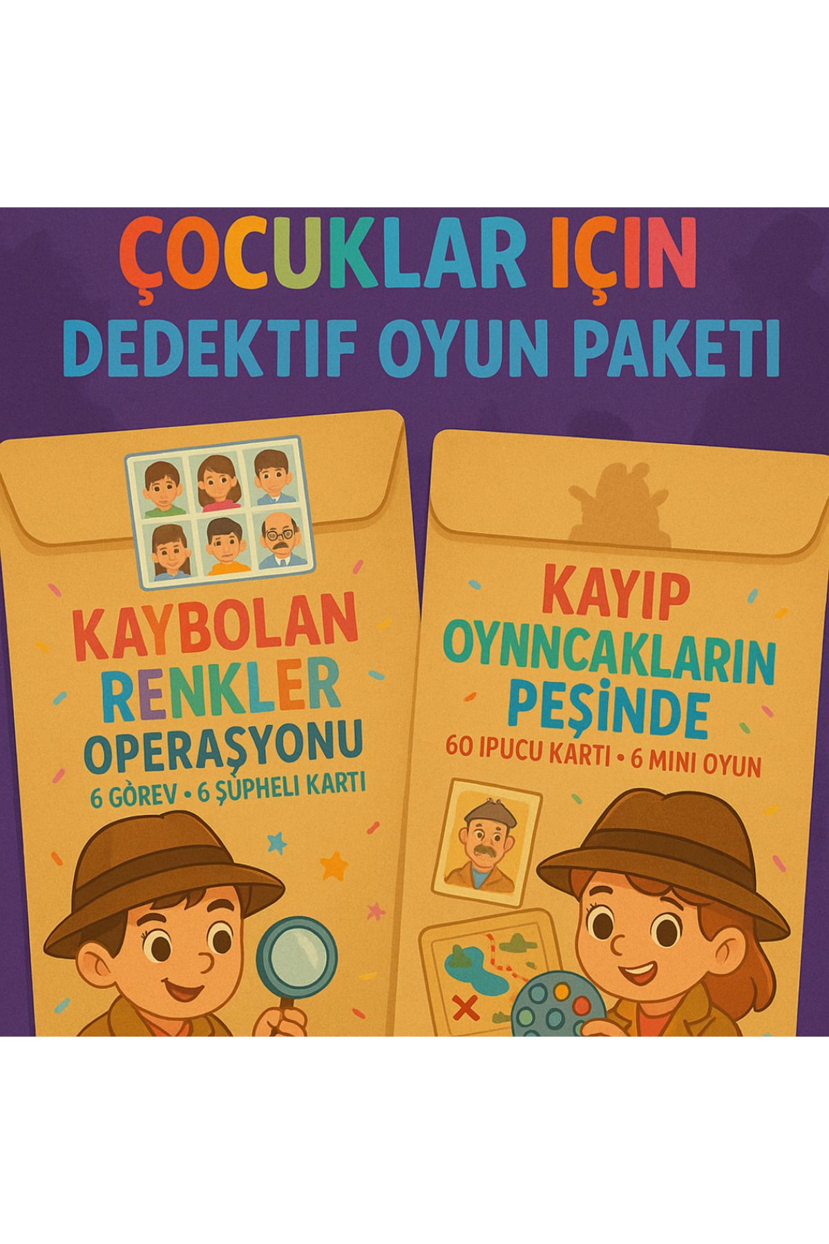 YaMusBlocks 2 Çocuk Dedektif Oyunu, Eğitici Oyuncak, Kutu Oyunu Aile Oyunu, Eğlenceli Oyun
