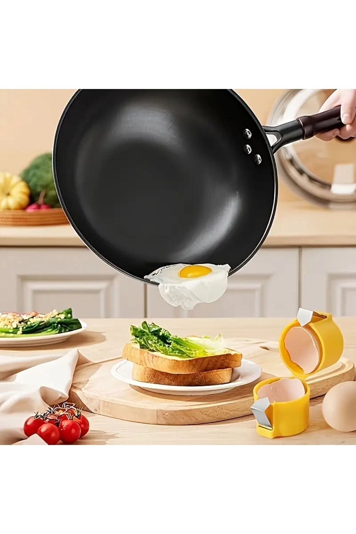 Qerhome-Practical Eggshell Breaker, Boiled Eggshell Breaker, Egg Yolk Separator 4