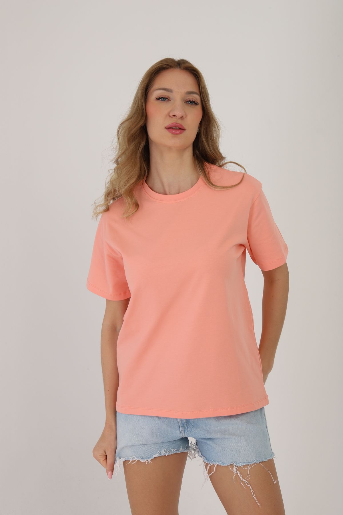 onetwothree One Two Three Kadın T-shirt %95 Koton %5 Elestan