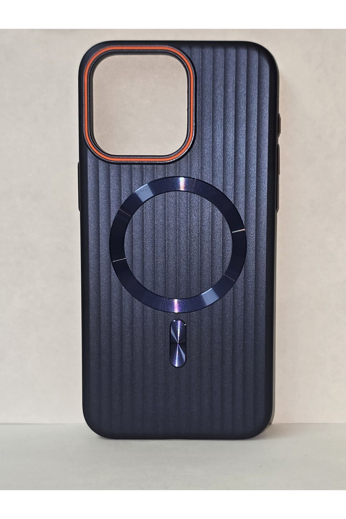 FATÖZ ACCESSORY iPhone 14 Pro Max Uyumlu Dikey Çizgili MagSafe Kılıf