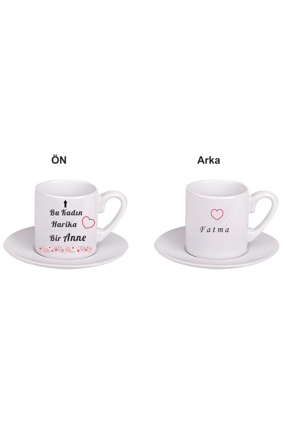 Kreax Harika Annem Türk Kahvesi Fincanı Kişiye Özel