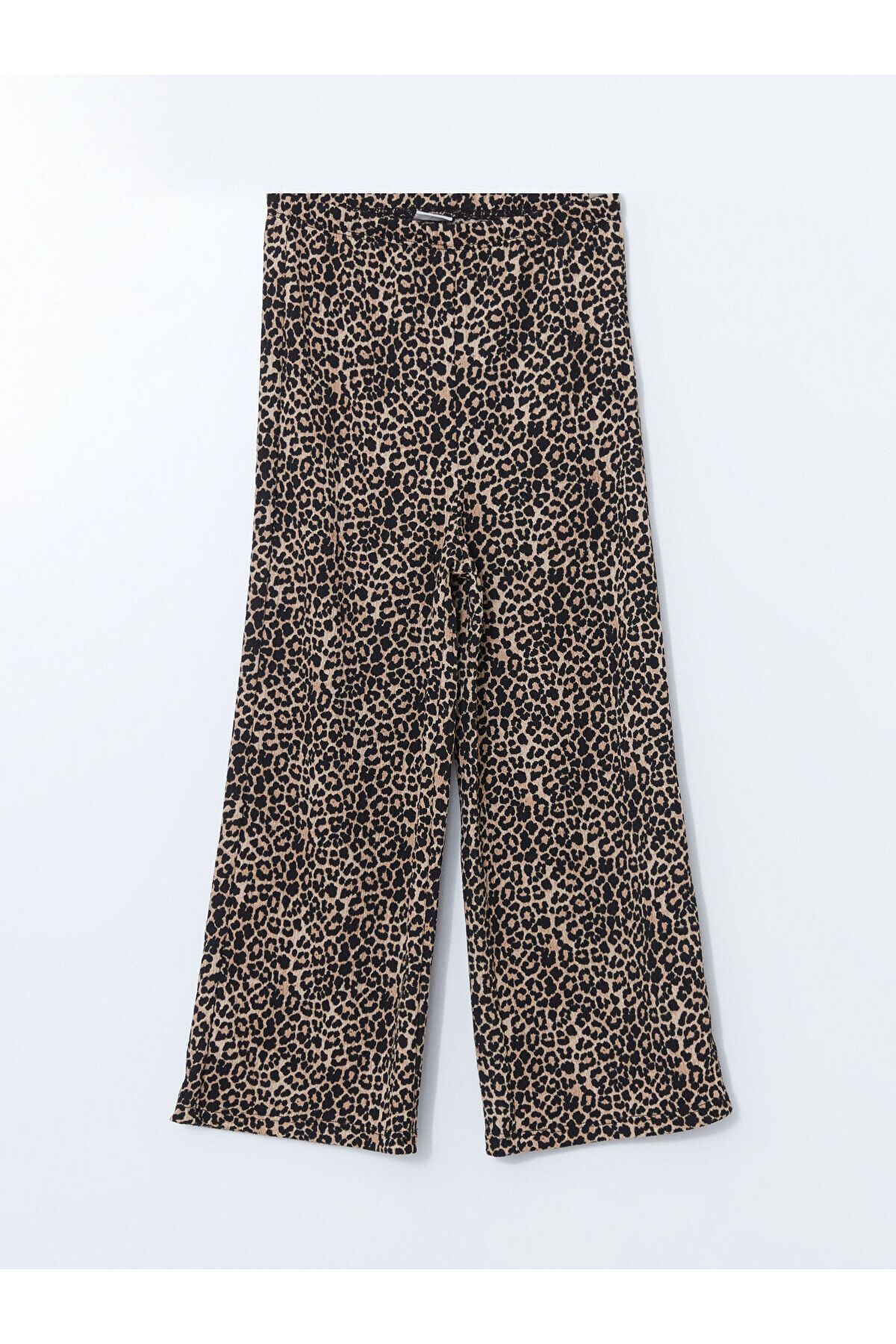 LC Waikiki Beli Lastikli Leopar Desenli Kız Çocuk Pantolon