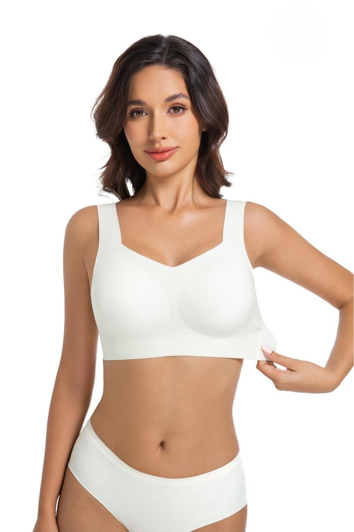 The Clover Lazer Kesim Geniş Askılı Çıkarılabilir Pedli Bralet & Sütyen THCLVRMSF04