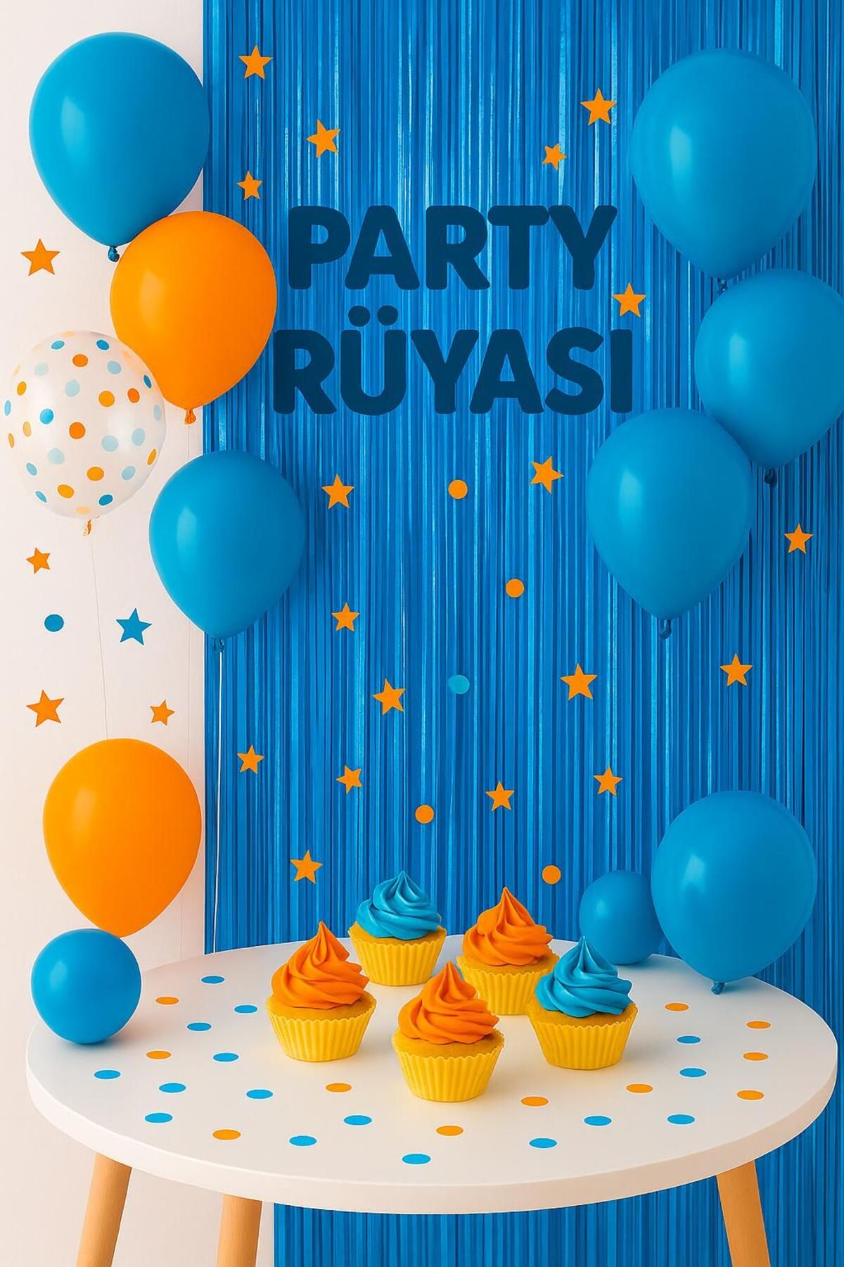 partyrüyası Metalize Arka Fon Işıltılı Kapı Duvar Perdesi 100x200 Cm