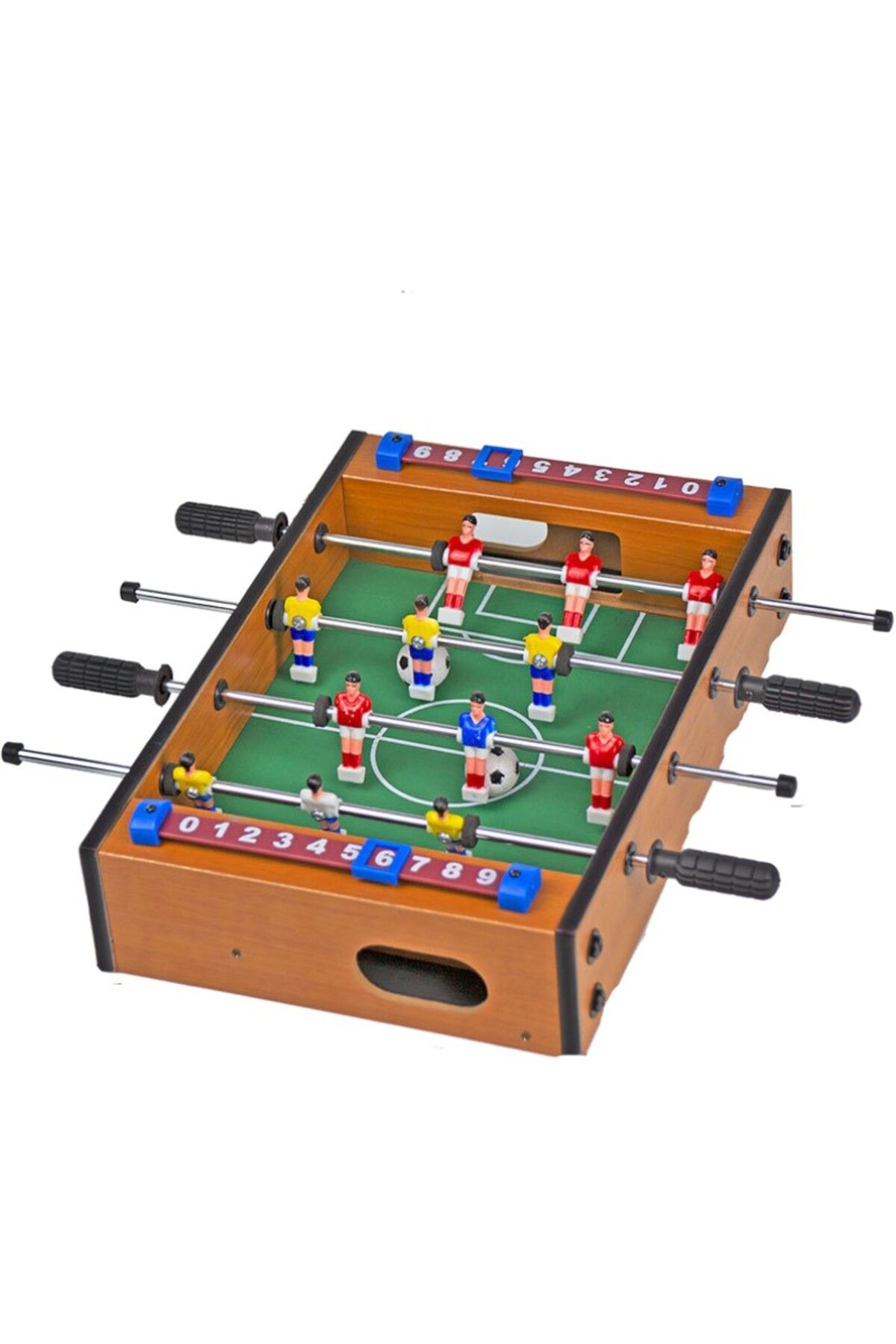 OEM Mini Masa De Fotbal Cu Teren Si 12 Jucatori 4 Manere, Cu Tablou Pentru Scor, Din Met Unisex - 10