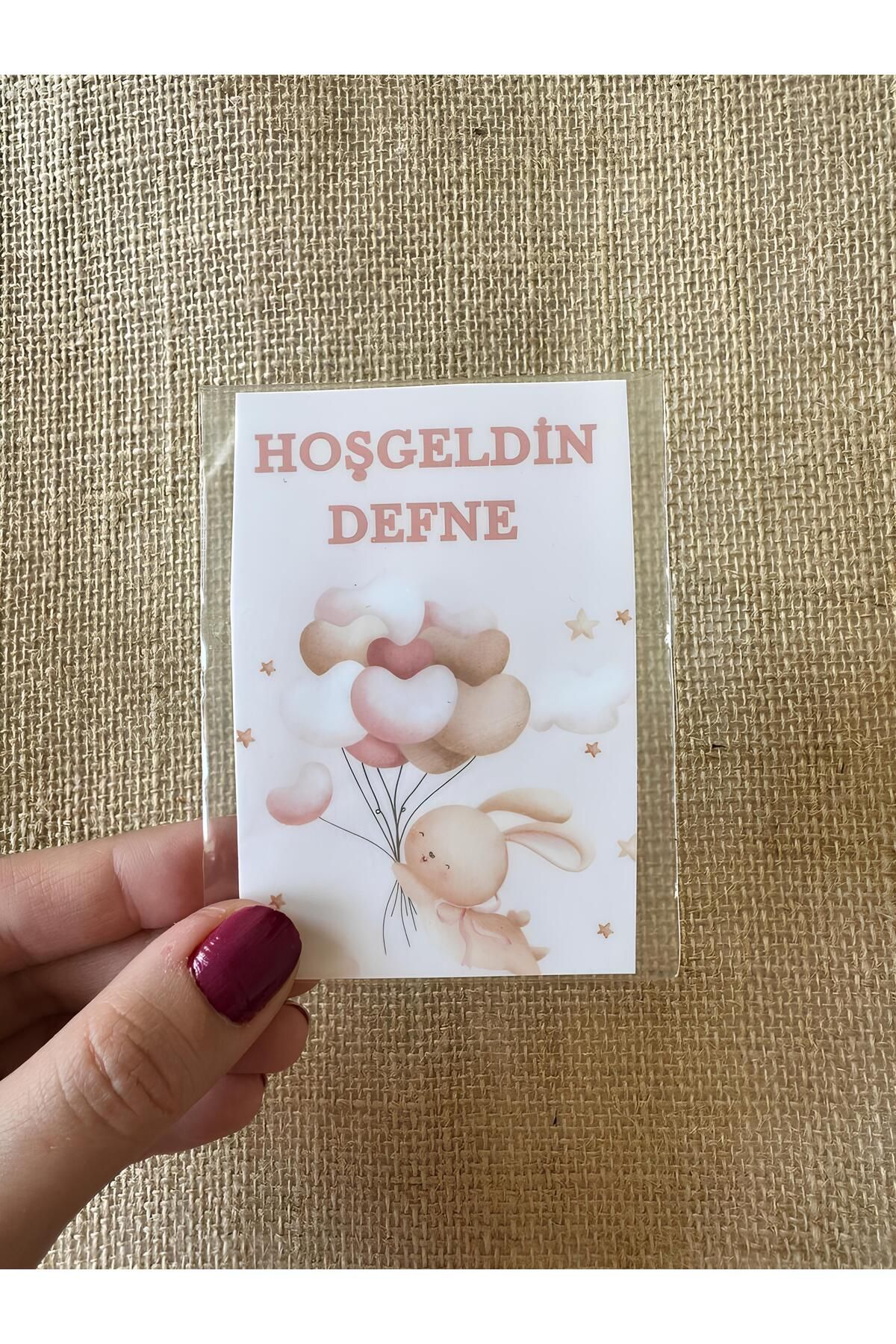 Renkia Studio Hoşgeldin Kız Bebek Temalı 18’li Magnet Seti – Pembe Baby Shower & Doğum Hediyeliği
