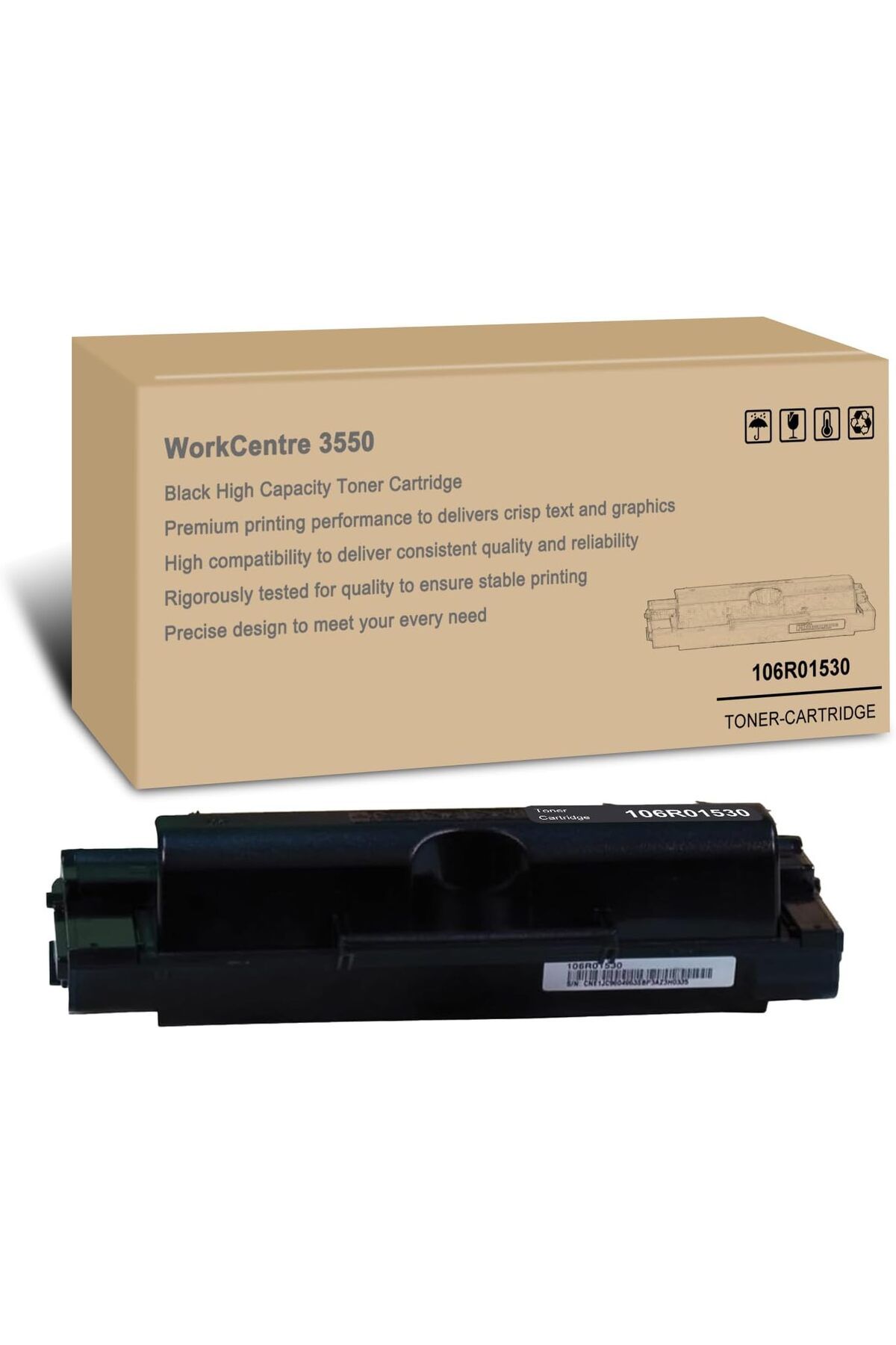 Xerox MUADİL Xerox 106R01530 Toner for WorkCentre 3550 Printer, (11,000 Pages