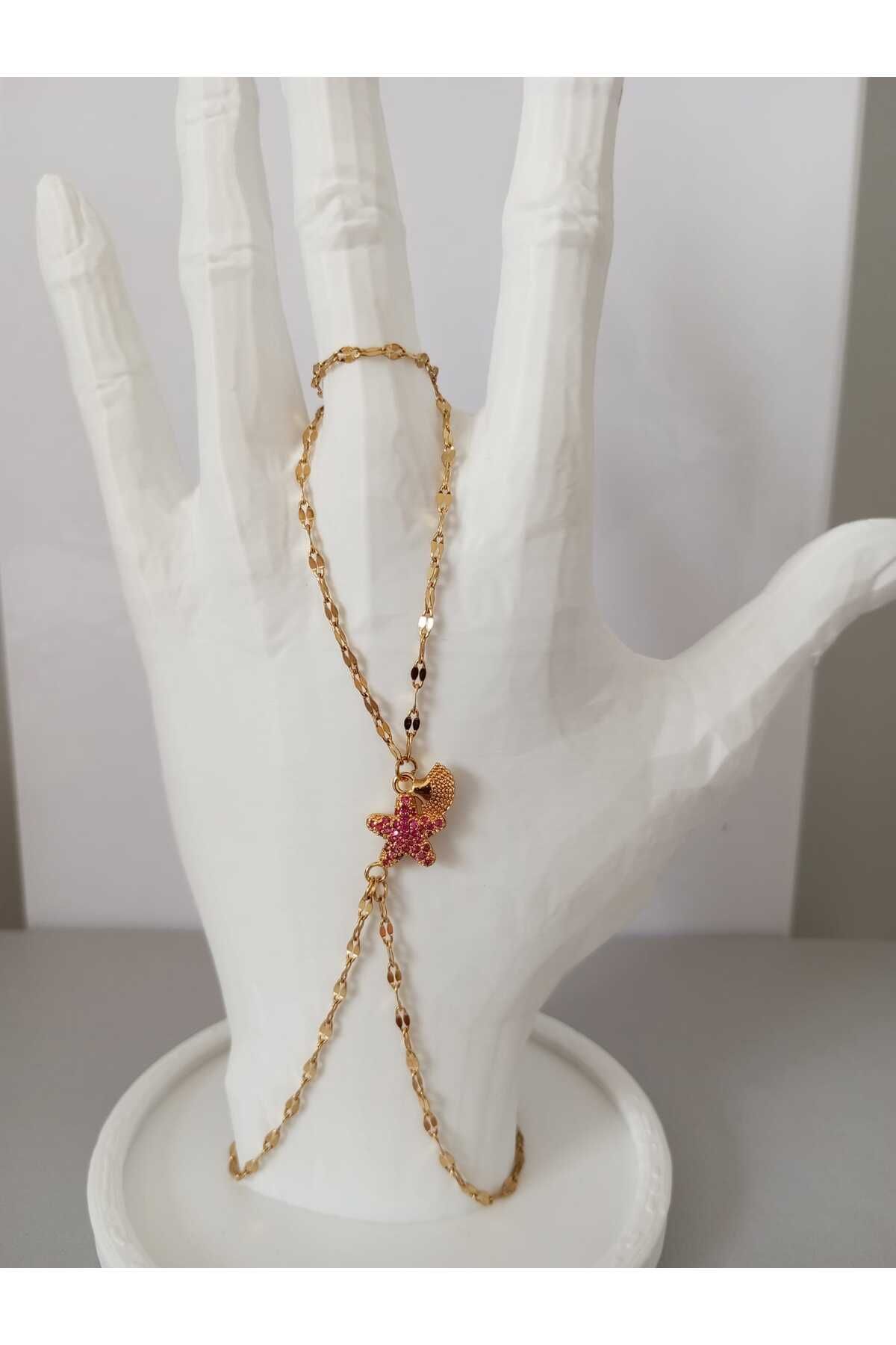 sessjewelry Gold yıldız detay şahmeran